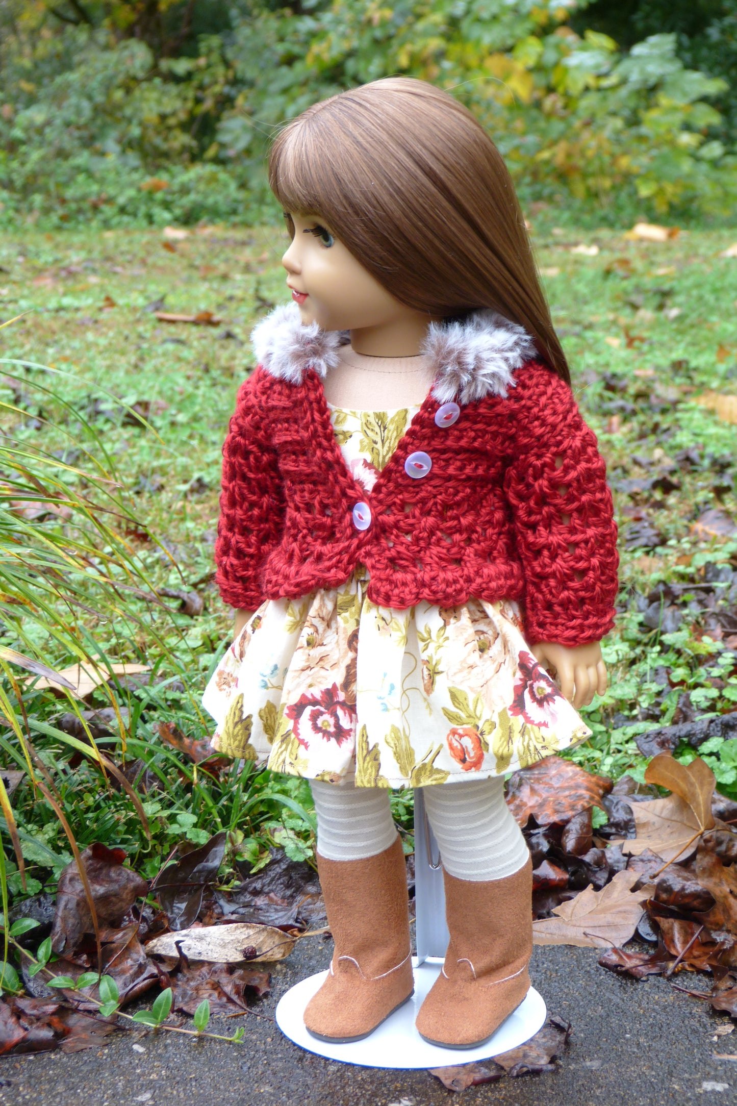 Autumn Outfit Handmade to fit 18 Inch American Doll