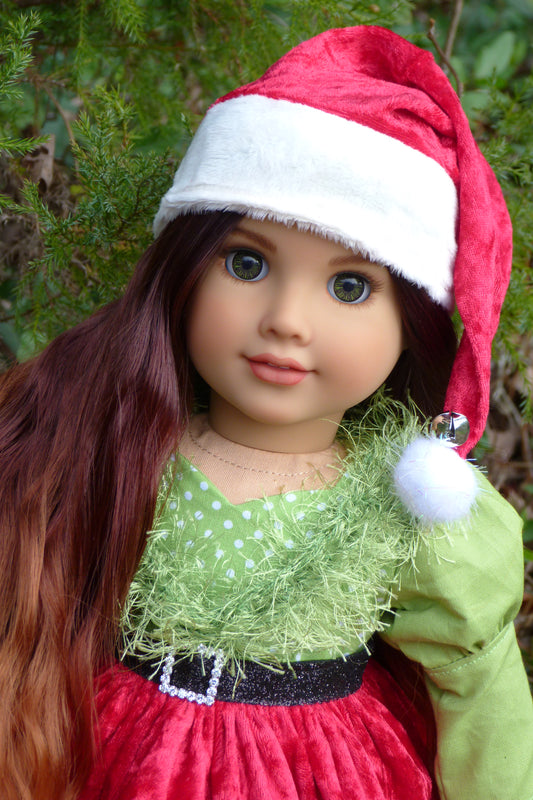 OOAK American Girl - Custom Christmas Grinch Doll