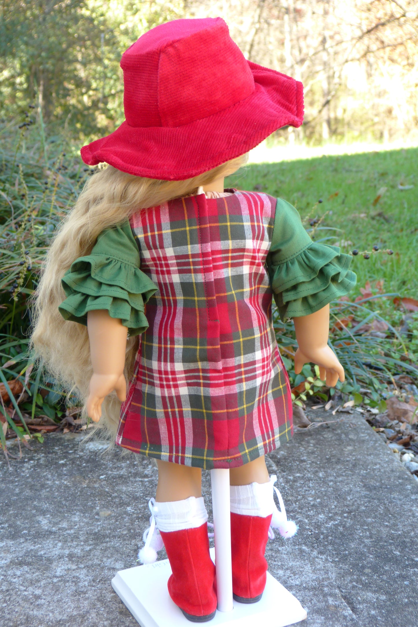 Christmas Outfit Handmade to fit 18 Inch American Doll