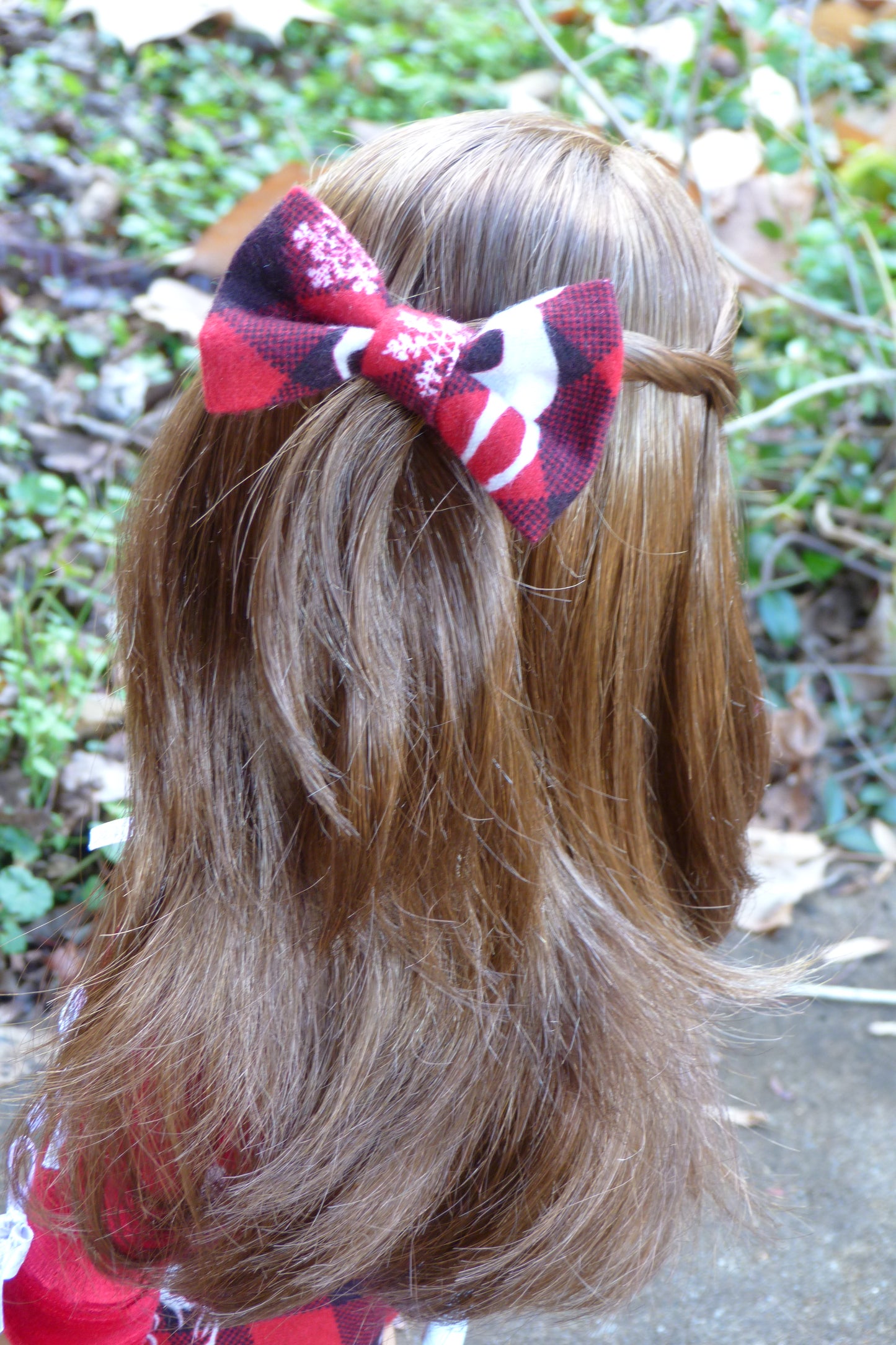 Holiday Bow Outfit Handmade to fit 18 Inch American Doll