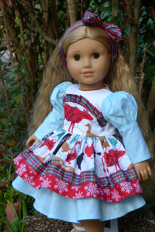 Winter Farm Outfit Handmade to fit 18 Inch American Doll