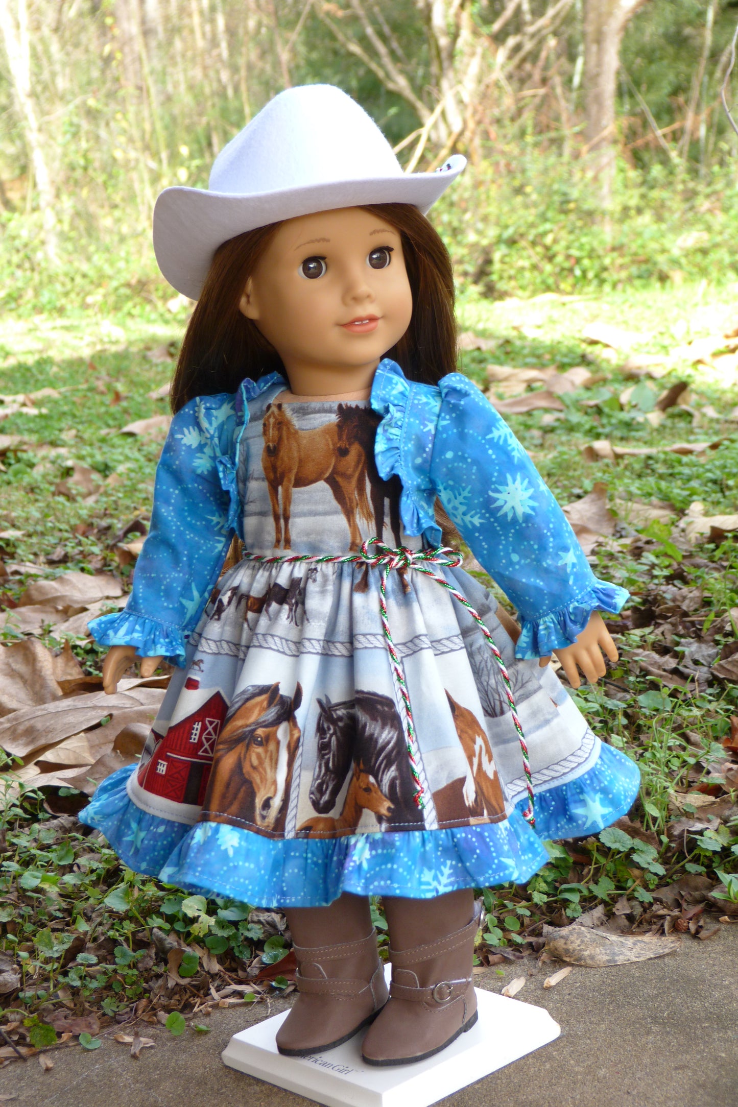Winter Horse Outfit Handmade to fit 18 Inch American Doll