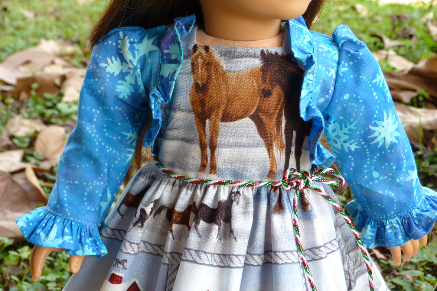 Winter Horse Outfit Handmade to fit 18 Inch American Doll