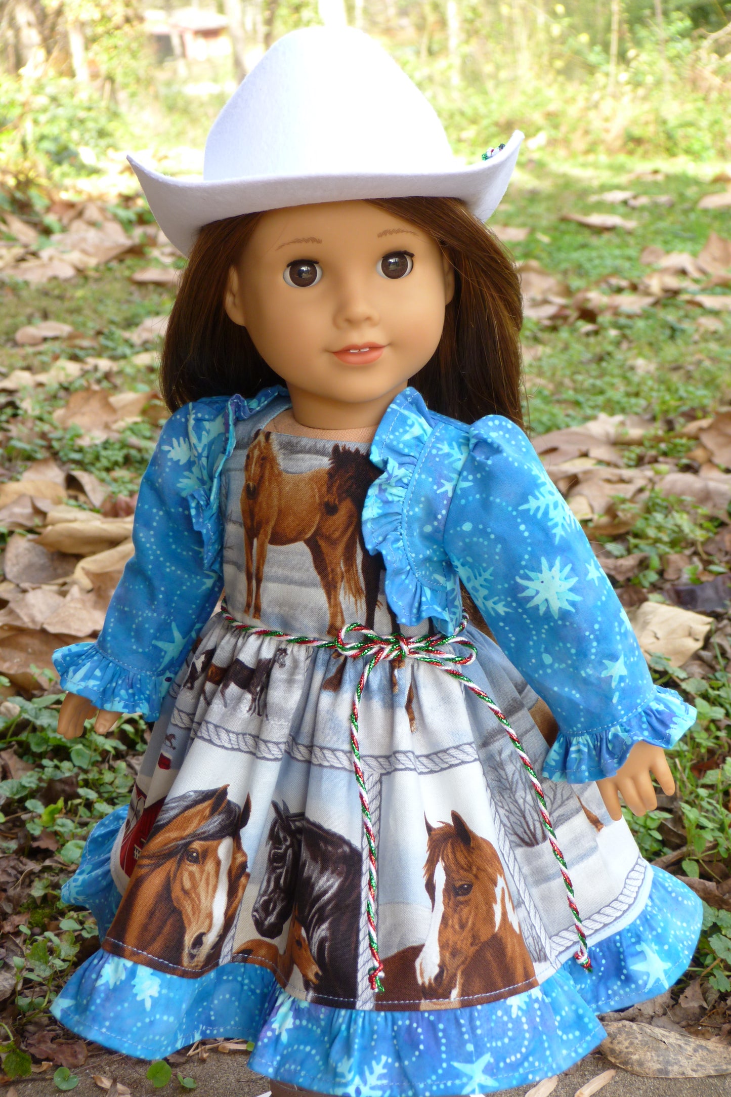 Winter Horse Outfit Handmade to fit 18 Inch American Doll