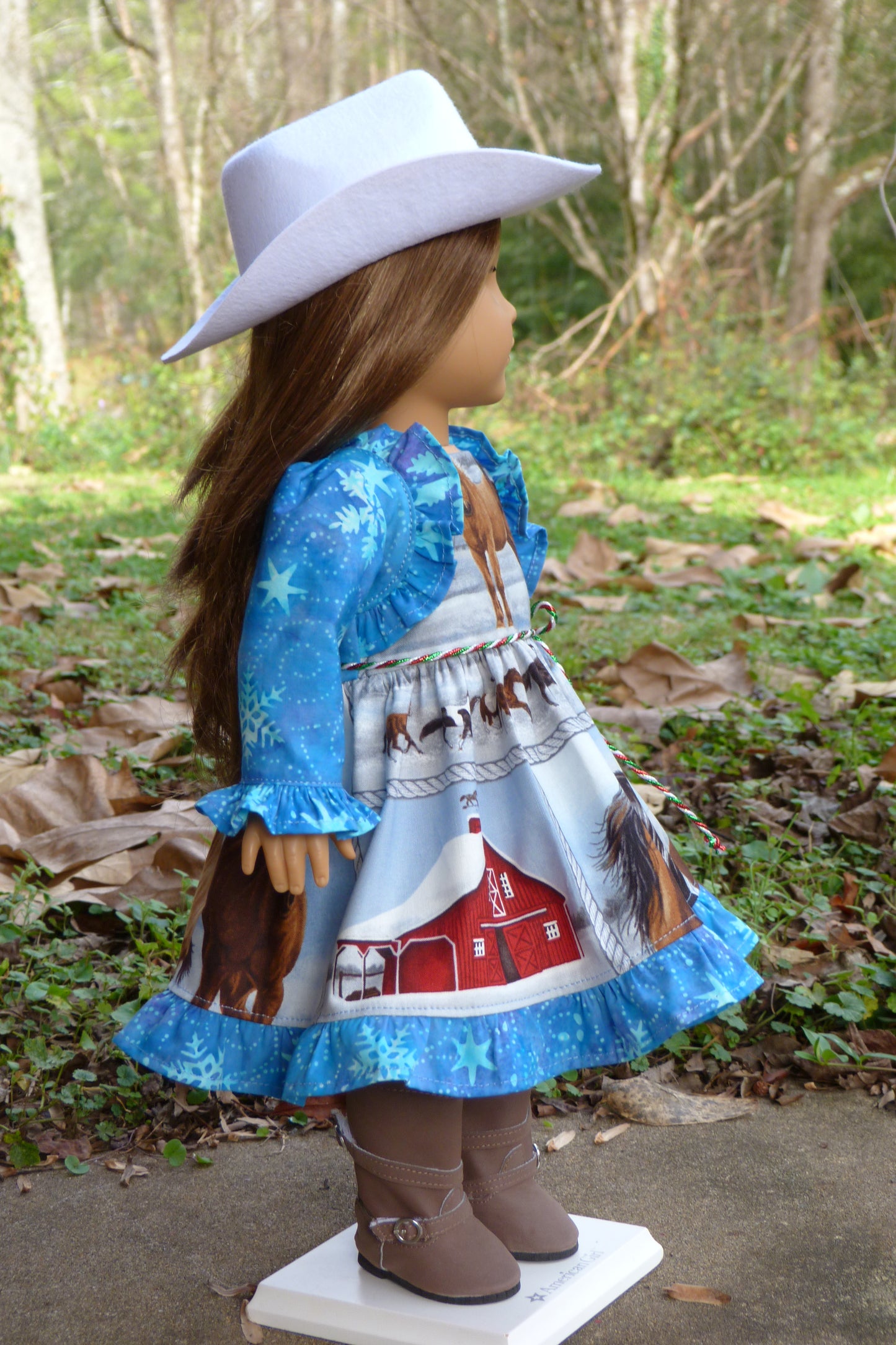 Winter Horse Outfit Handmade to fit 18 Inch American Doll