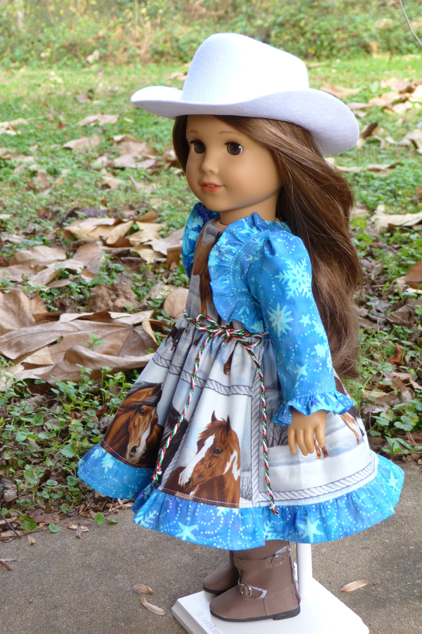 Winter Horse Outfit Handmade to fit 18 Inch American Doll