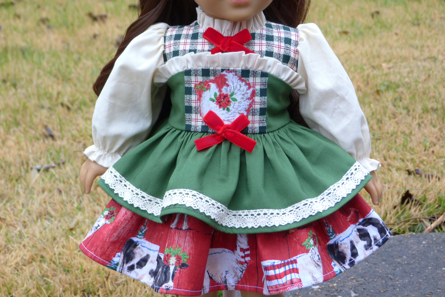 Christmas Farm Doll Outfit