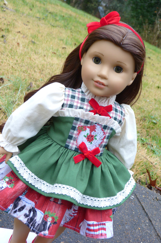Christmas Farm Doll Outfit