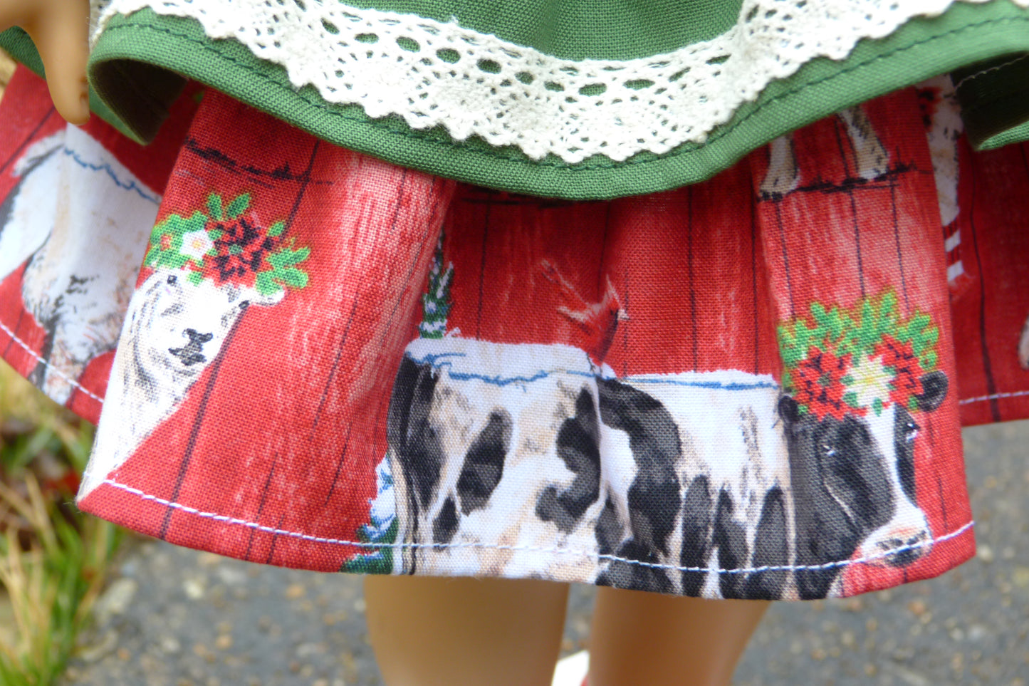 Christmas Farm Doll Outfit