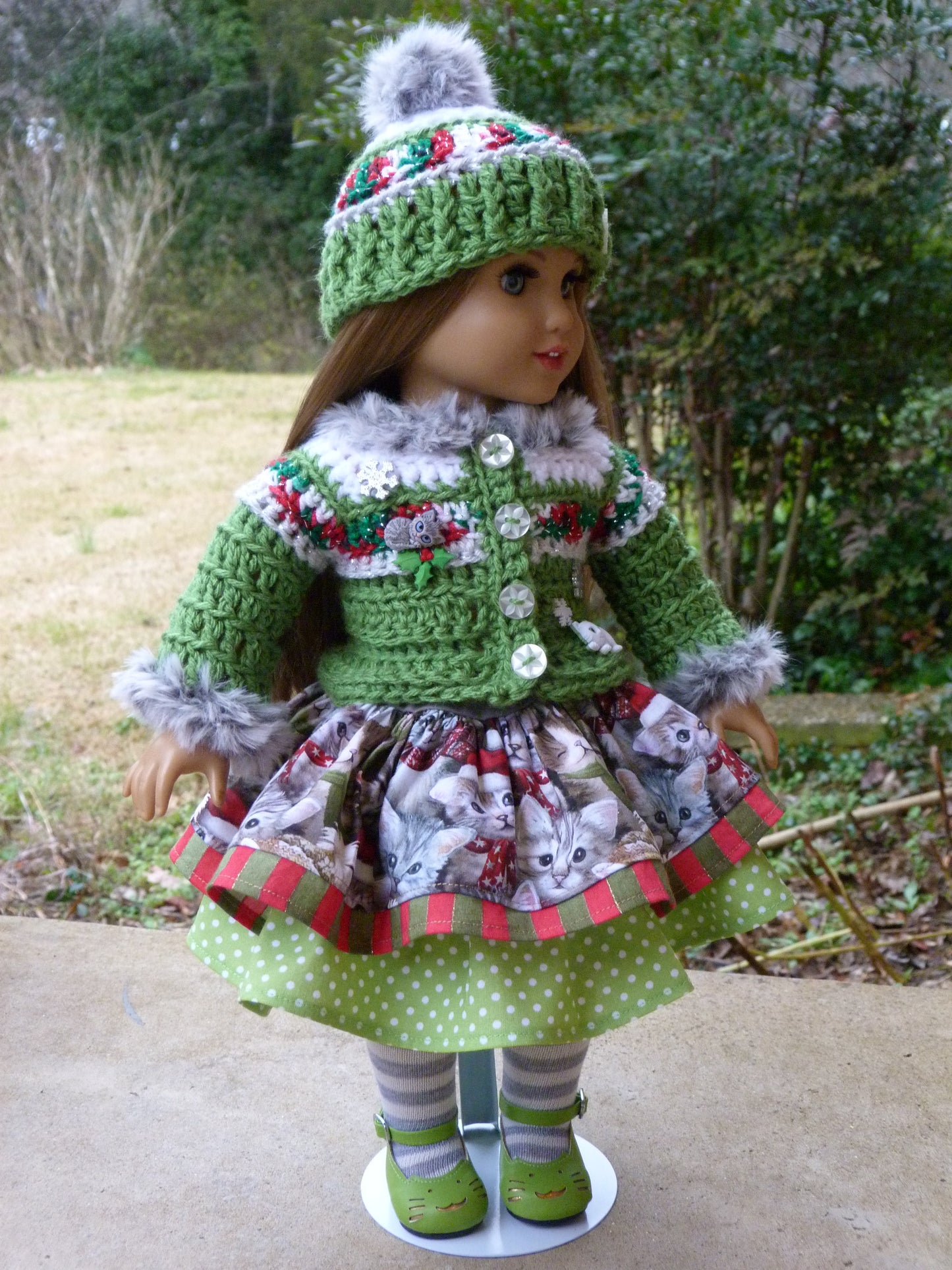 Winter Kittens Doll Outfit