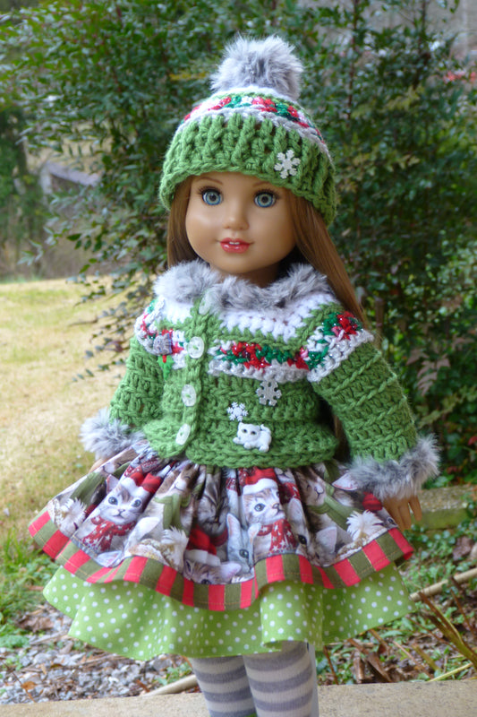 Winter Kittens Doll Outfit