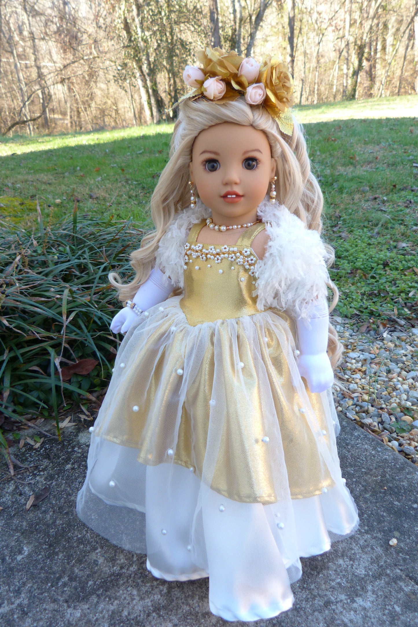 Custom American Girl Doll - Golden Princess Melody