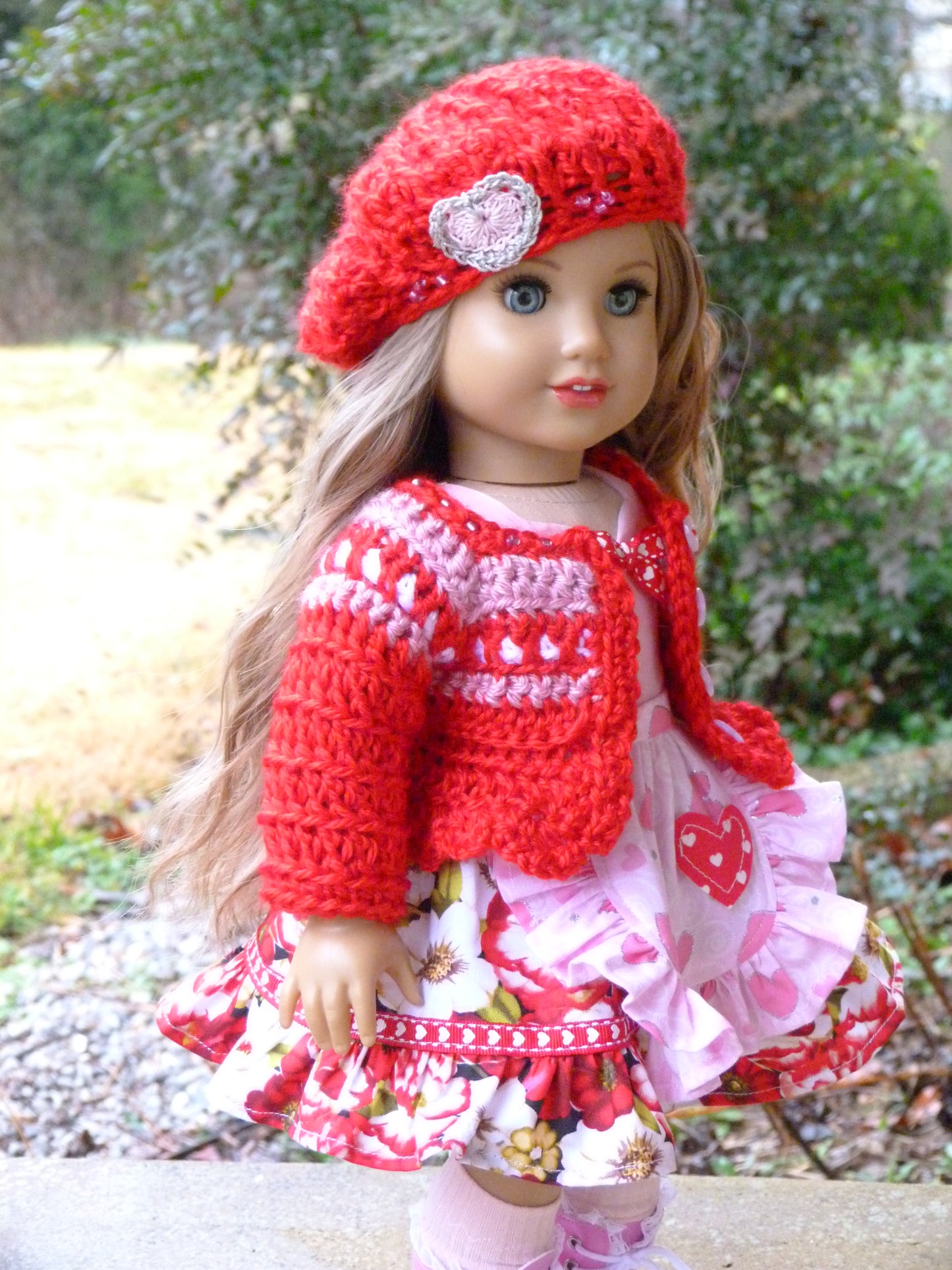 Valentine Outfit for 18 Inch American Girl Doll