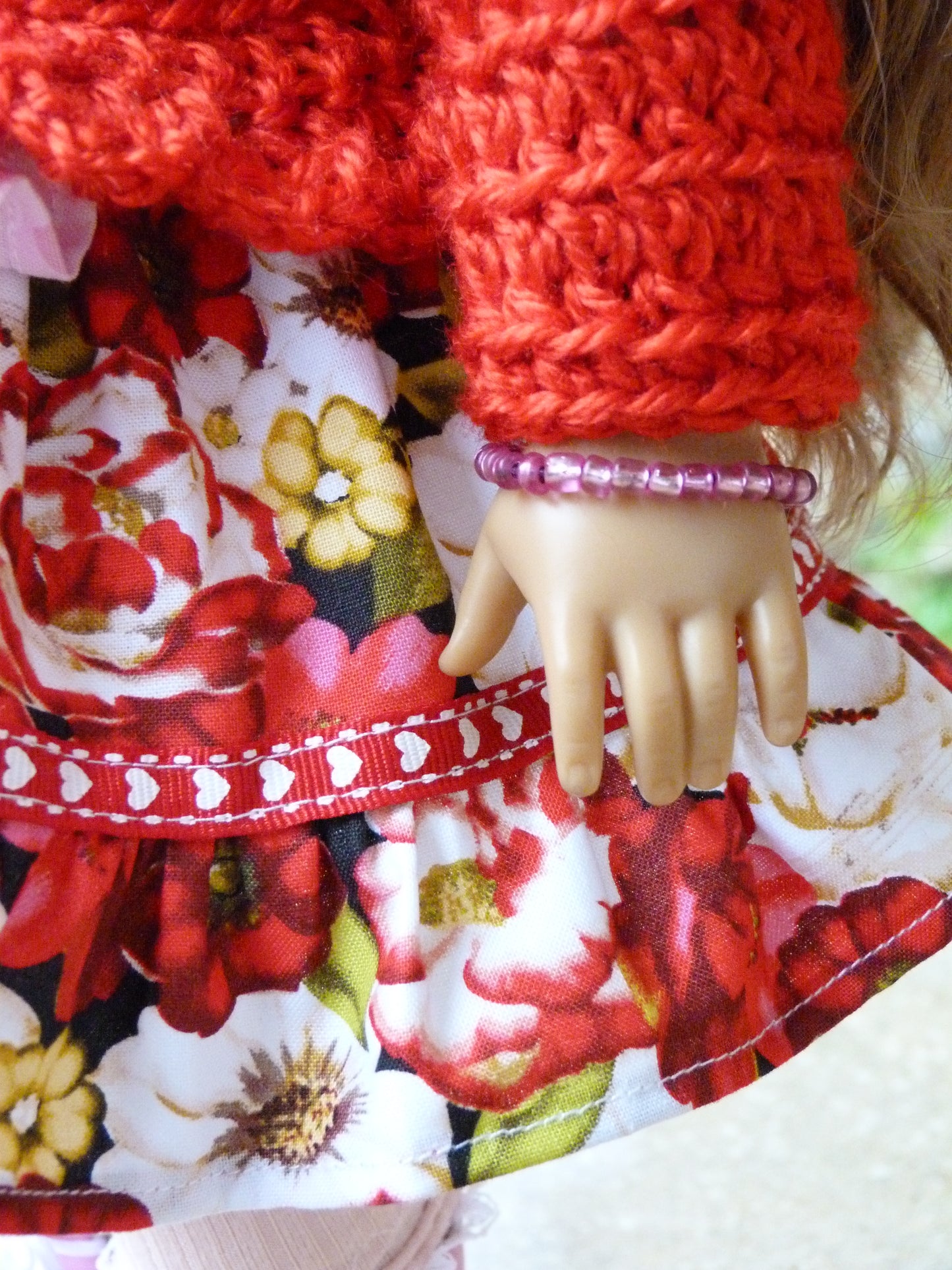 Valentine Outfit for 18 Inch American Girl Doll