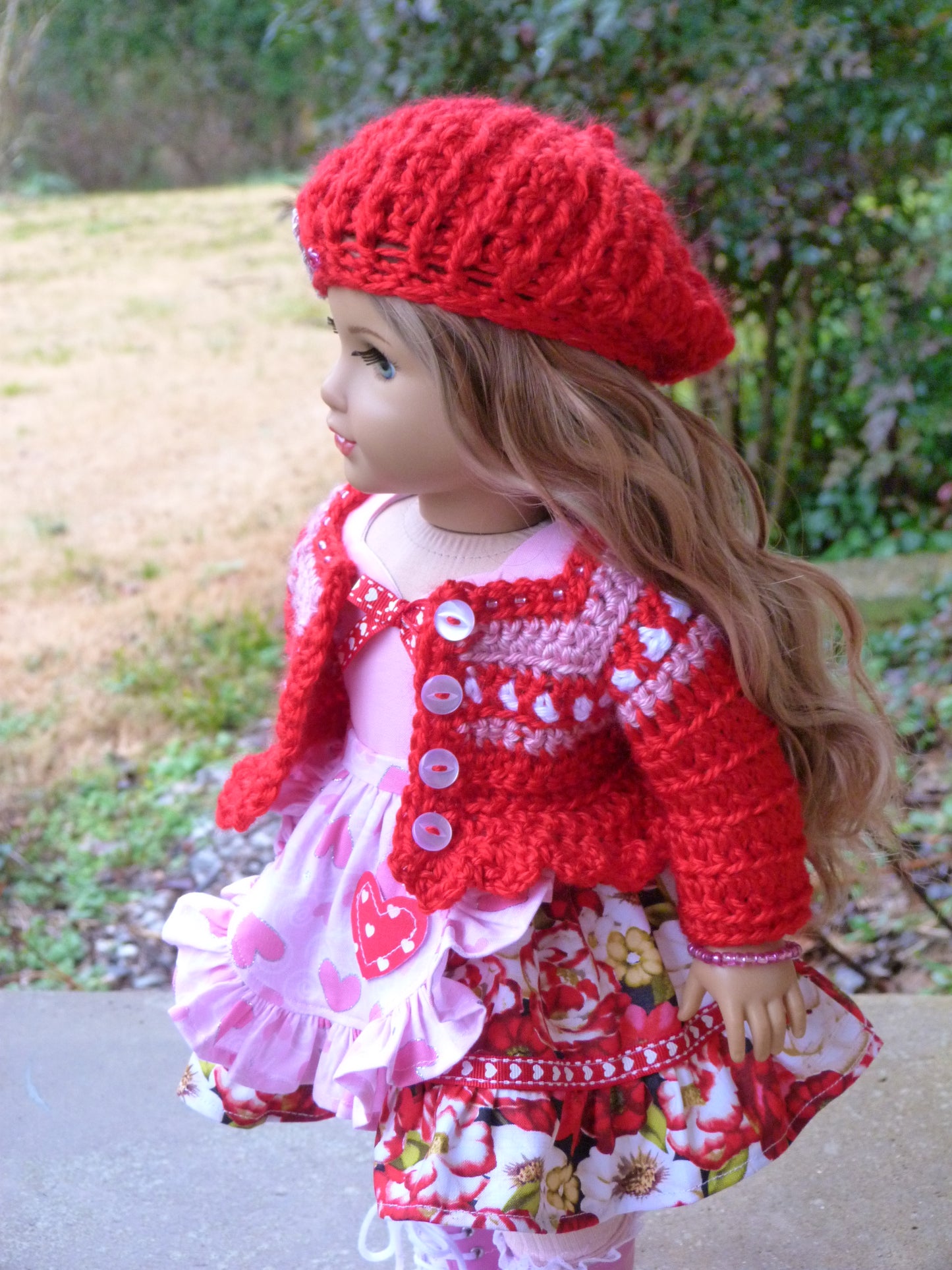 Valentine Outfit for 18 Inch American Girl Doll