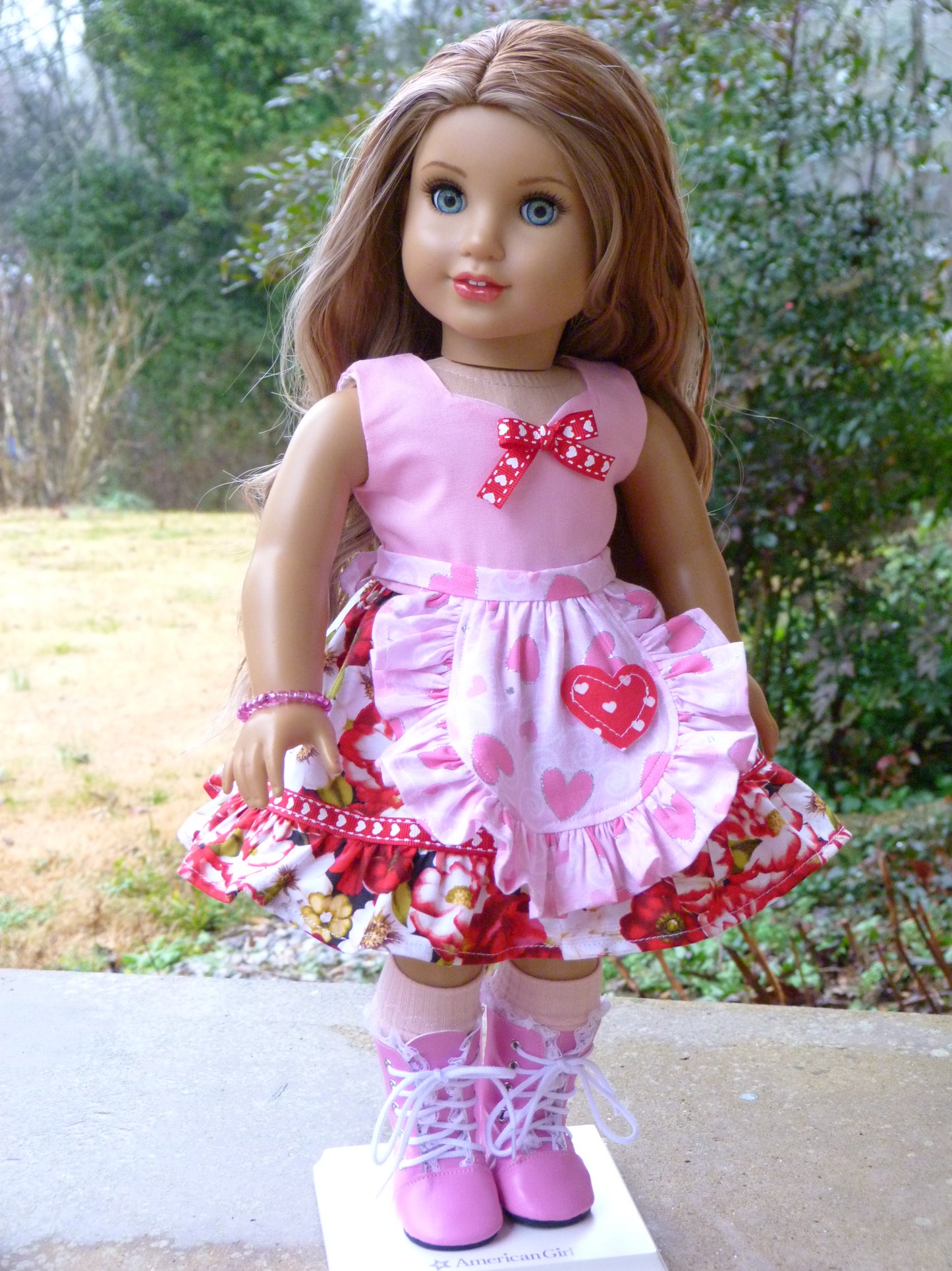 Valentine Outfit for 18 Inch American Girl Doll