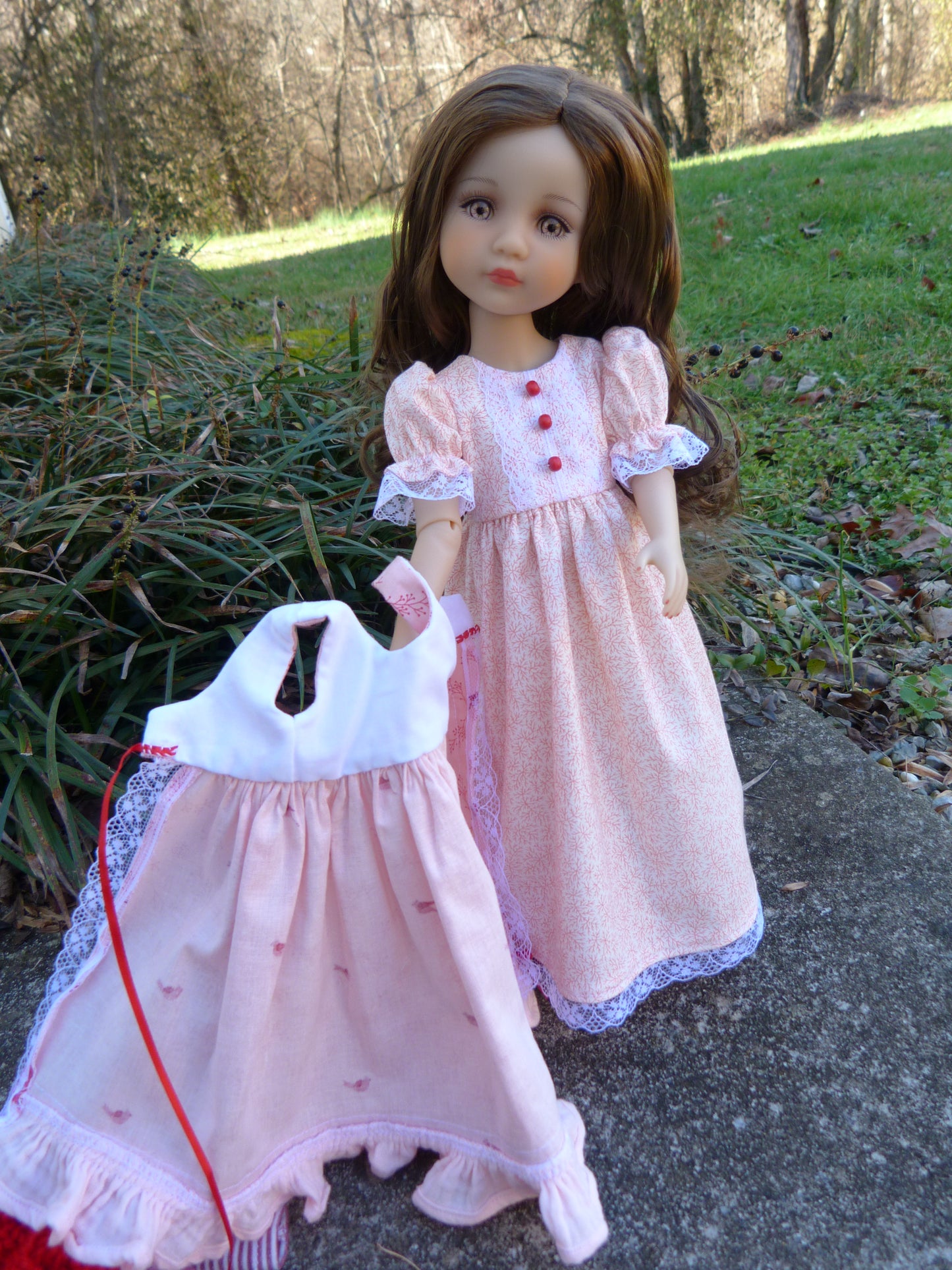 "Cardinals and Roses" Outfit for Ruby Red Fashion Friends 14.5 Inch Doll