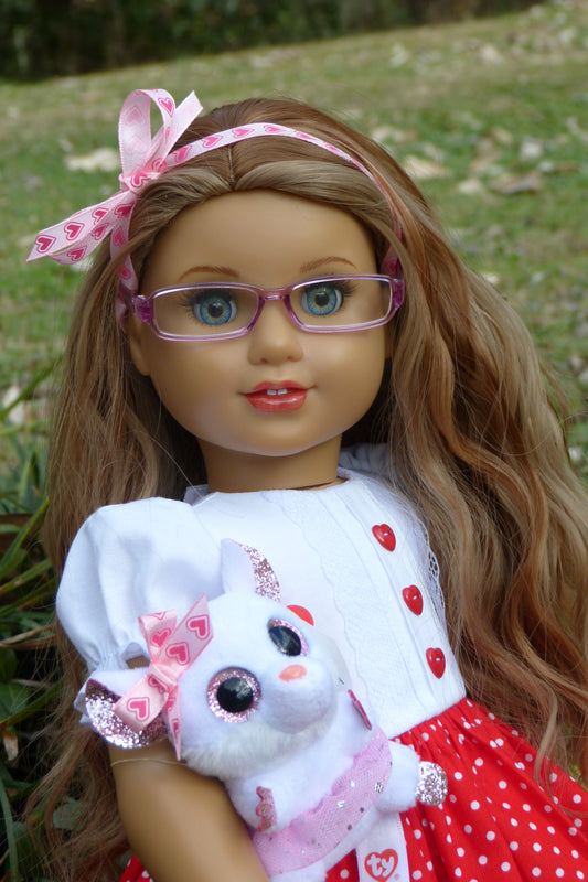 Sweetie Valentine Doll Outfit for 18 Inch AG Doll