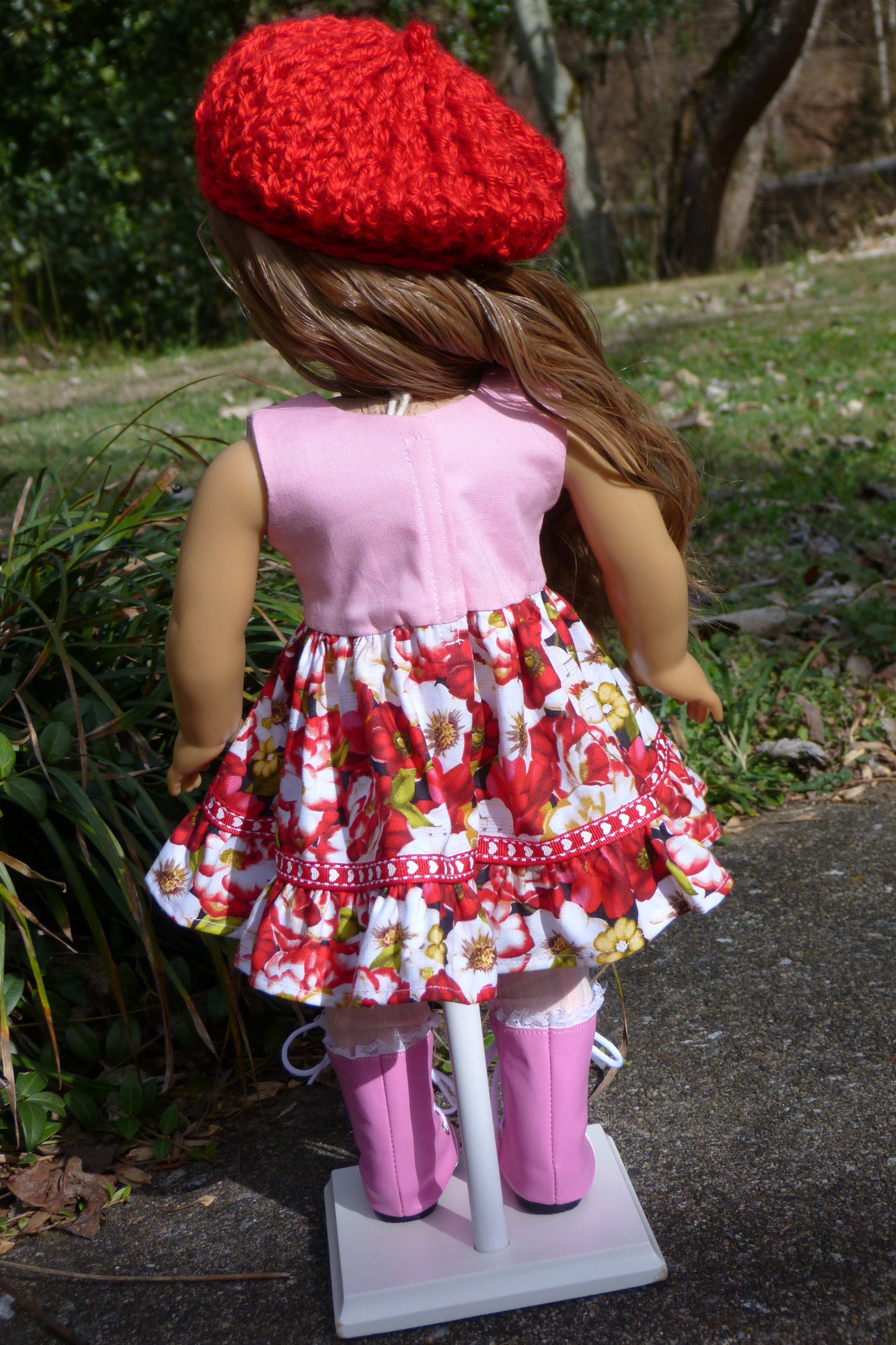 Valentine Roses Outfit for 18 Inch American Girl Doll