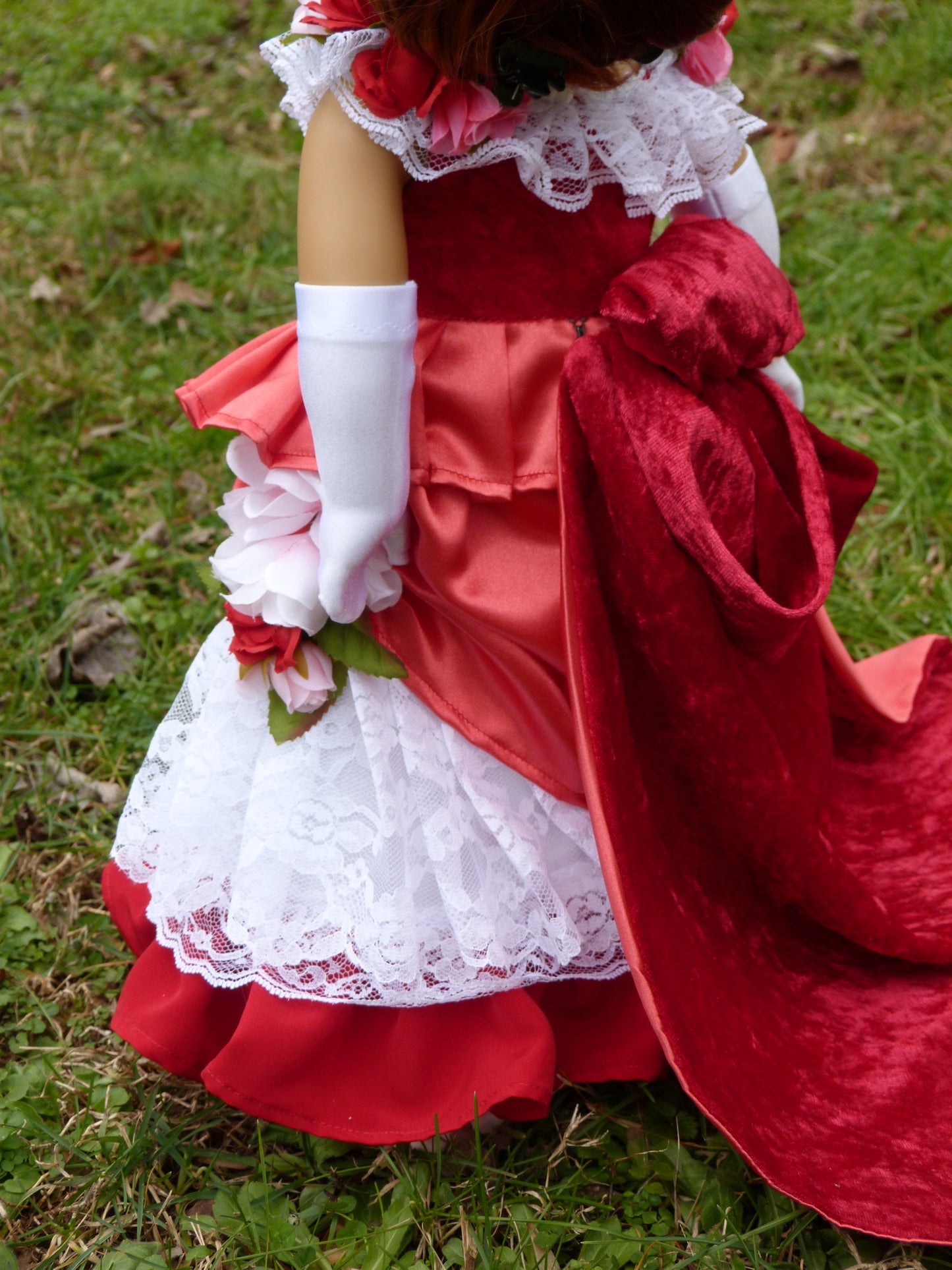 Victorian Valentine Outfit for American Girl 18 Inch Doll