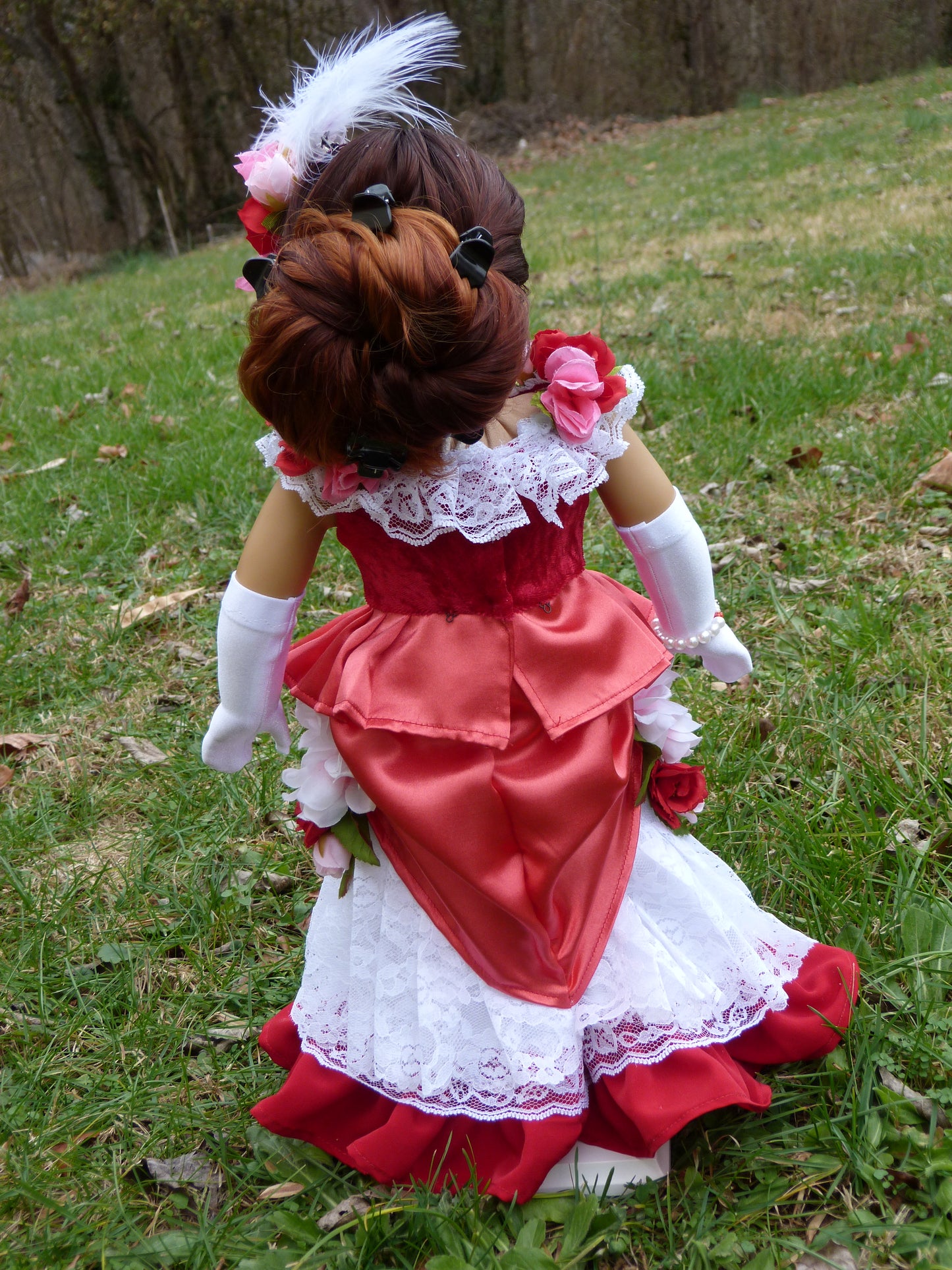 Victorian Valentine Outfit for American Girl 18 Inch Doll
