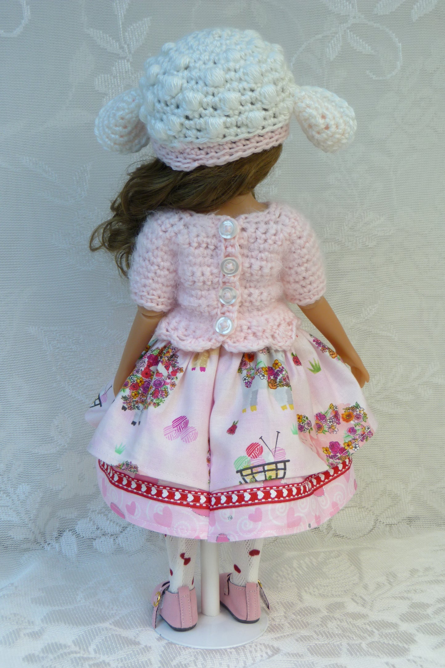 "I Love Ewe" Valentine Outfit for Ruby Red Fashion Friends 14.5 Inch Doll