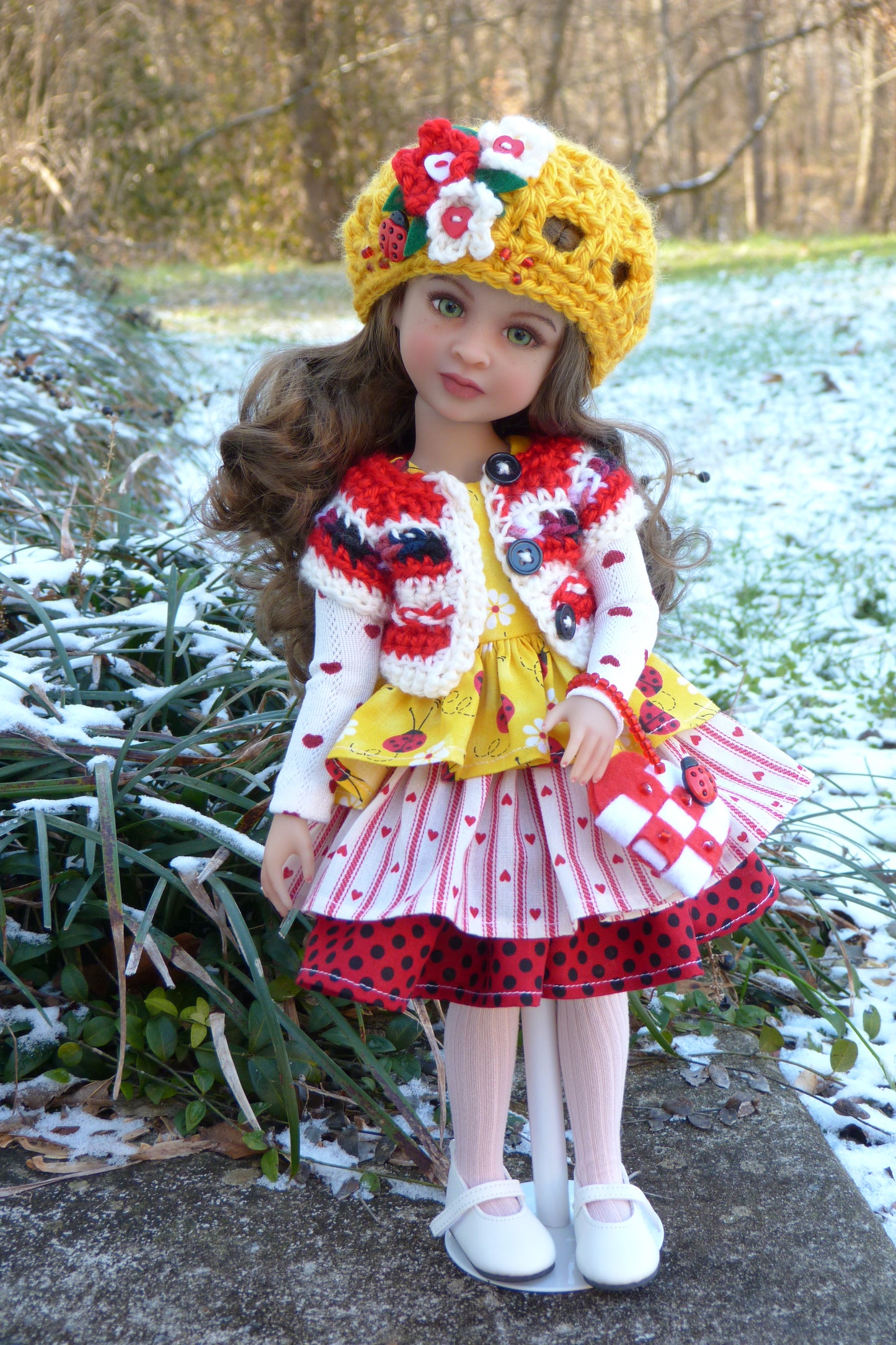 Lovebug Valentine Outfit for Ruby Red Fashion Friends 14.5 Inch Doll