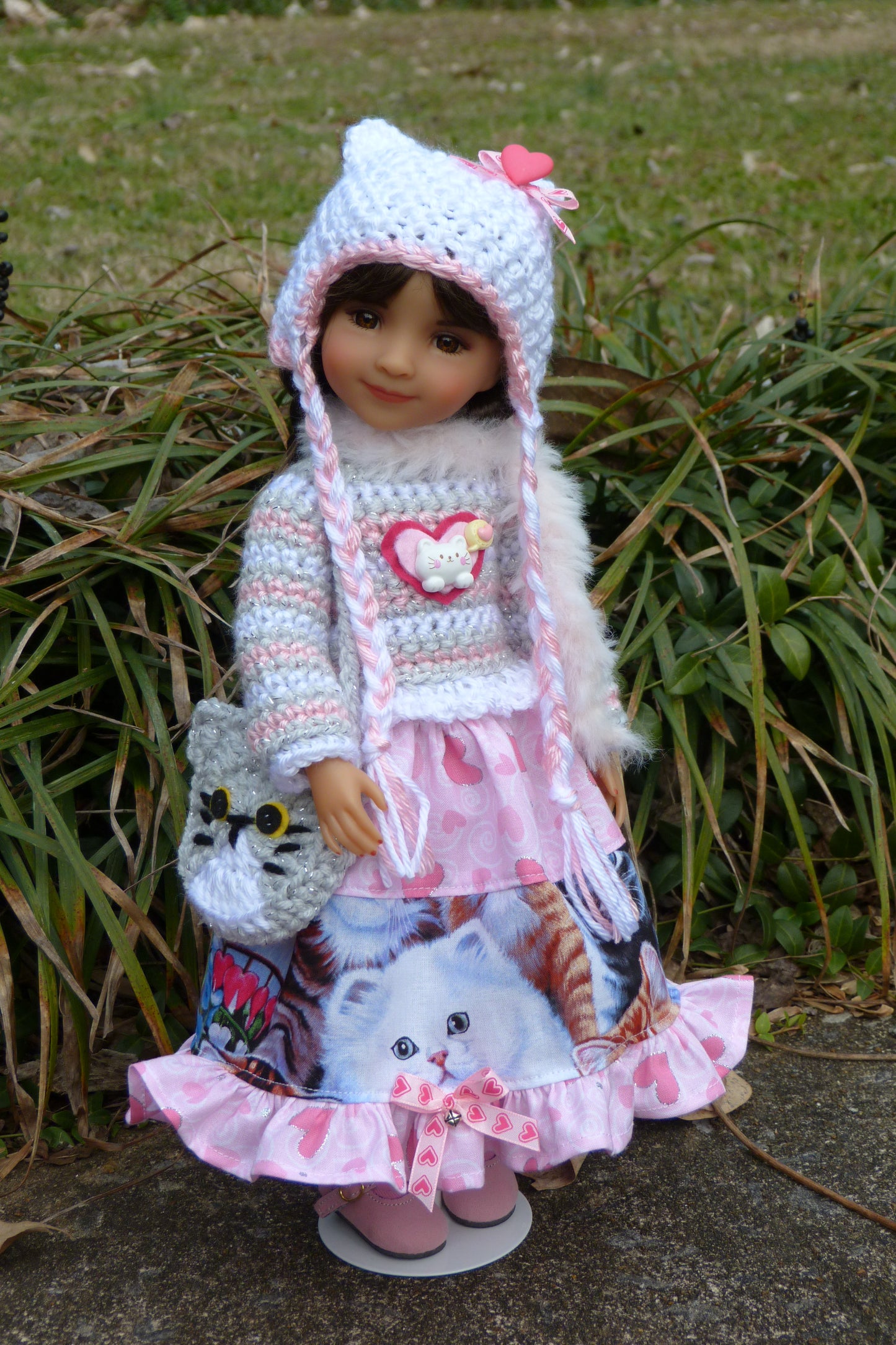 Cat Lover Outfit for Ruby Red Fashion Friends 14.5 Inch Doll