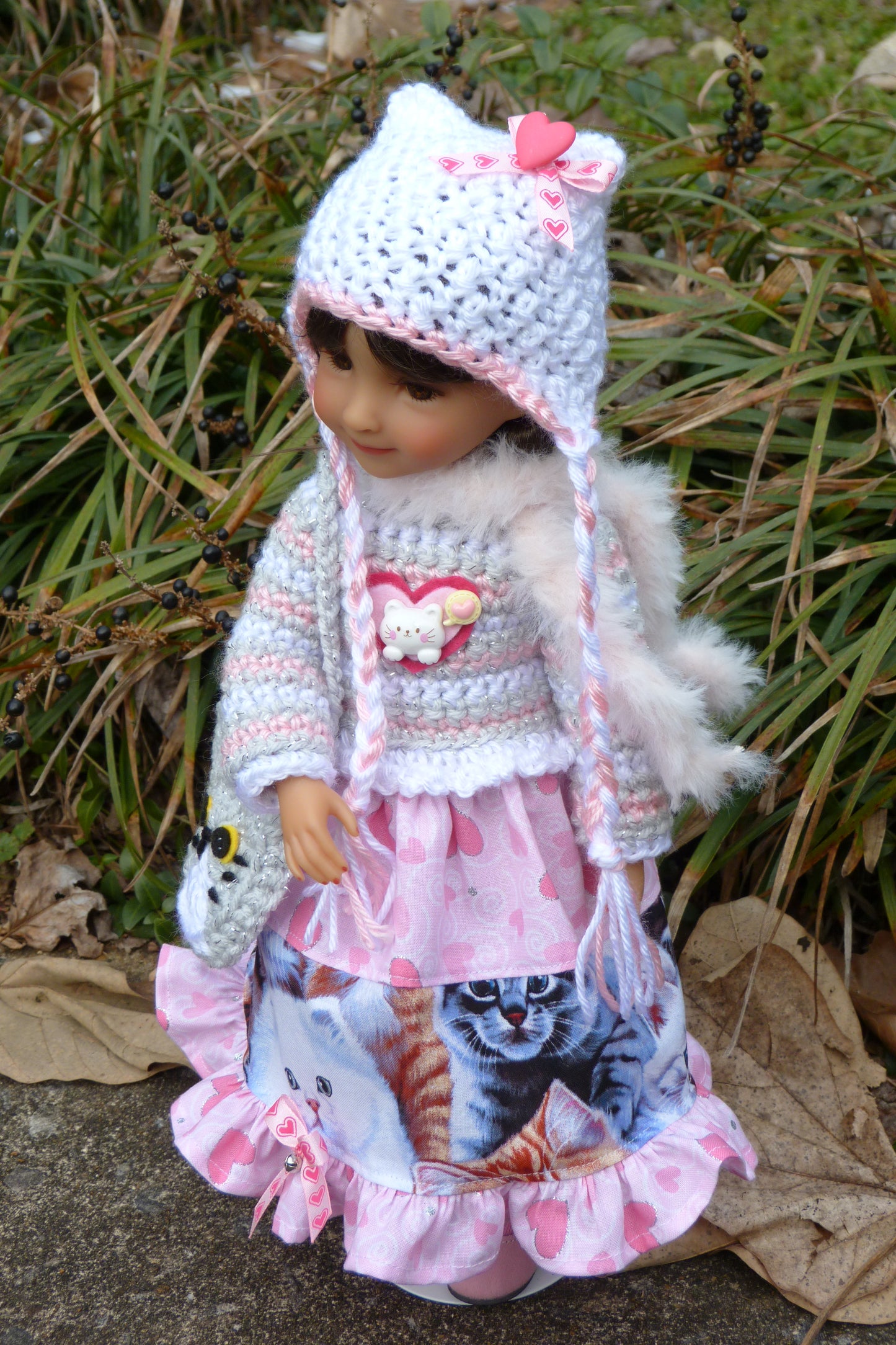 Cat Lover Outfit for Ruby Red Fashion Friends 14.5 Inch Doll