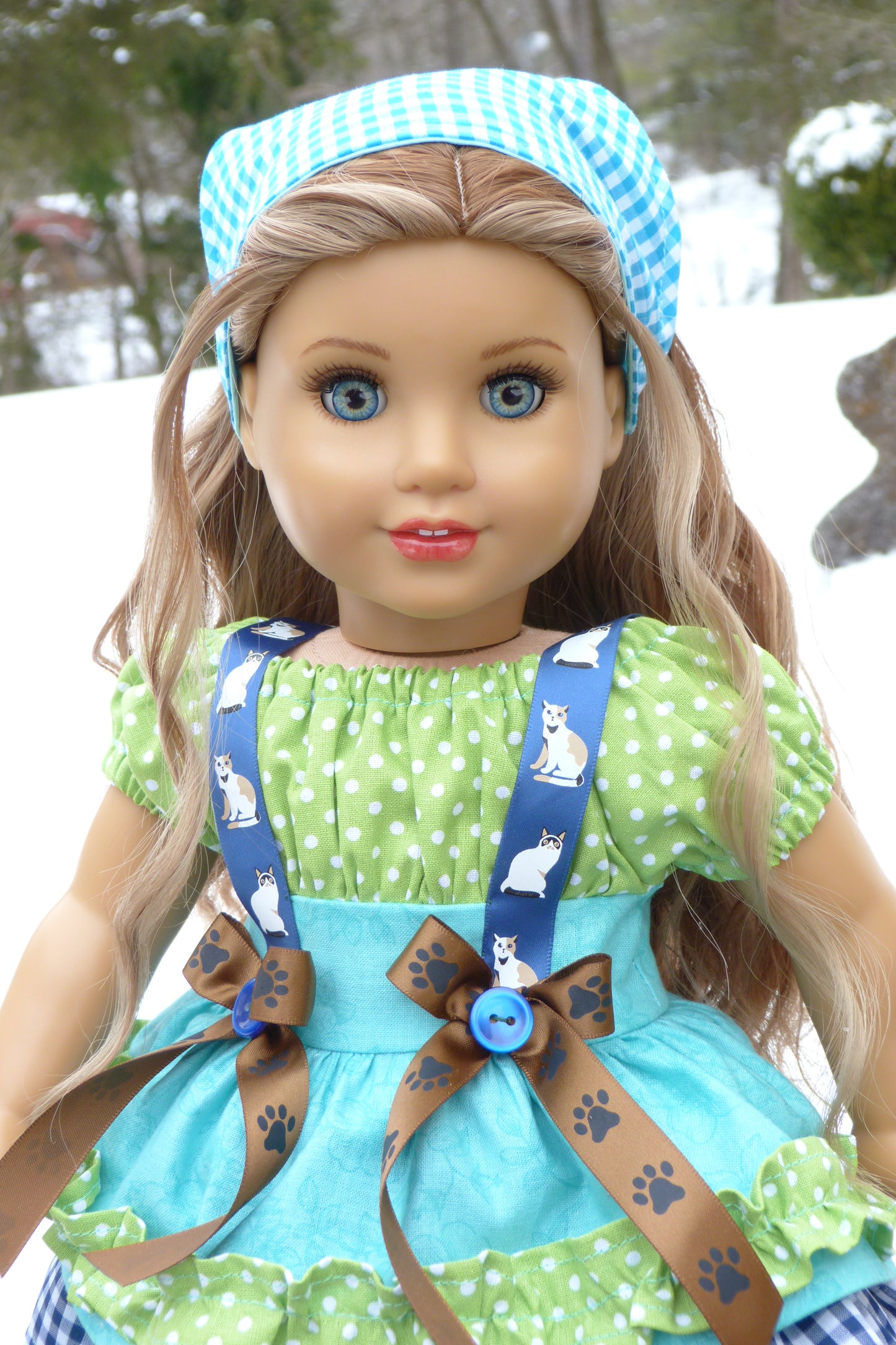 Country Cat Outfit for 18 Inch American Girl Doll