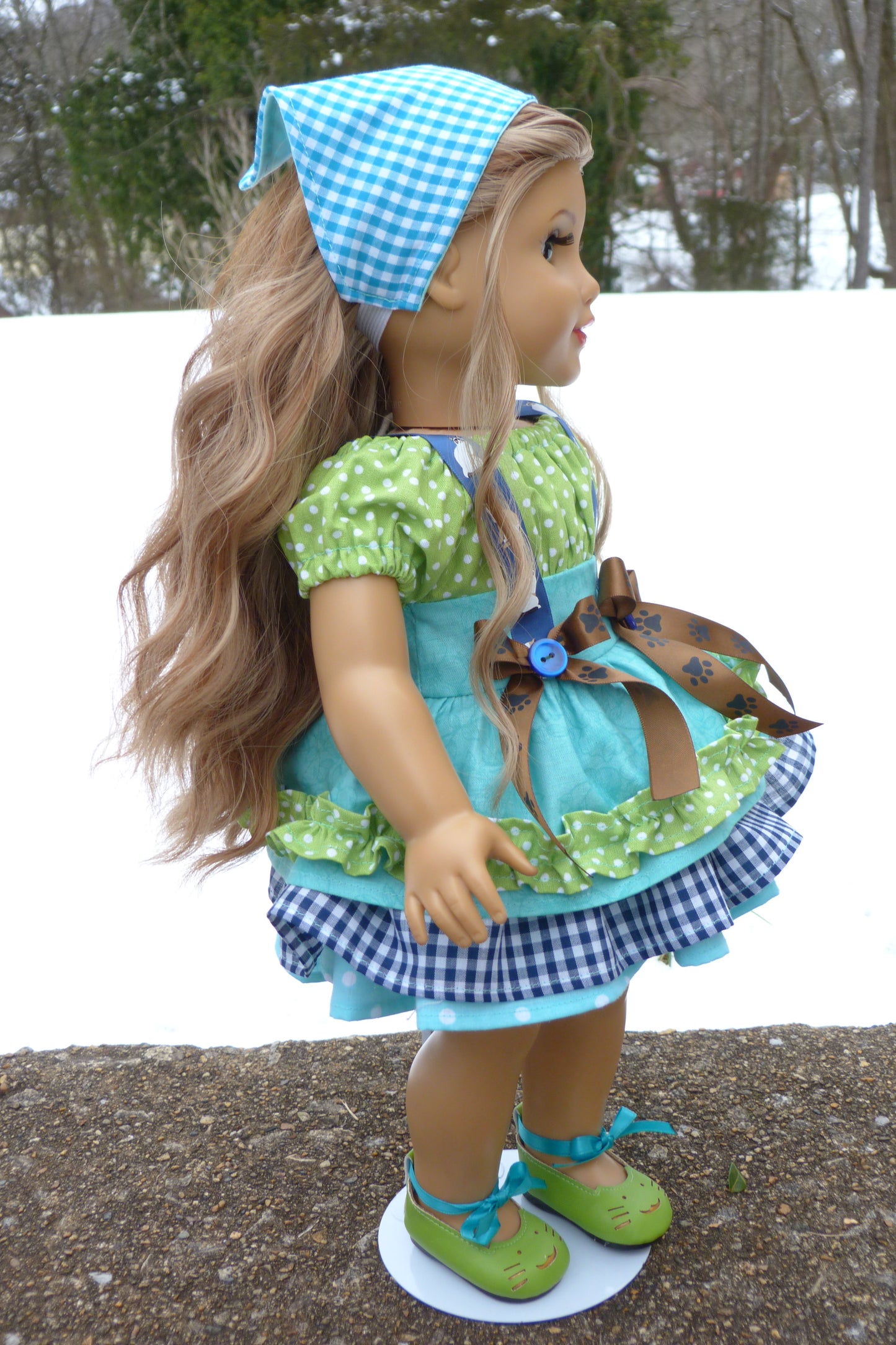 Country Cat Outfit for 18 Inch American Girl Doll