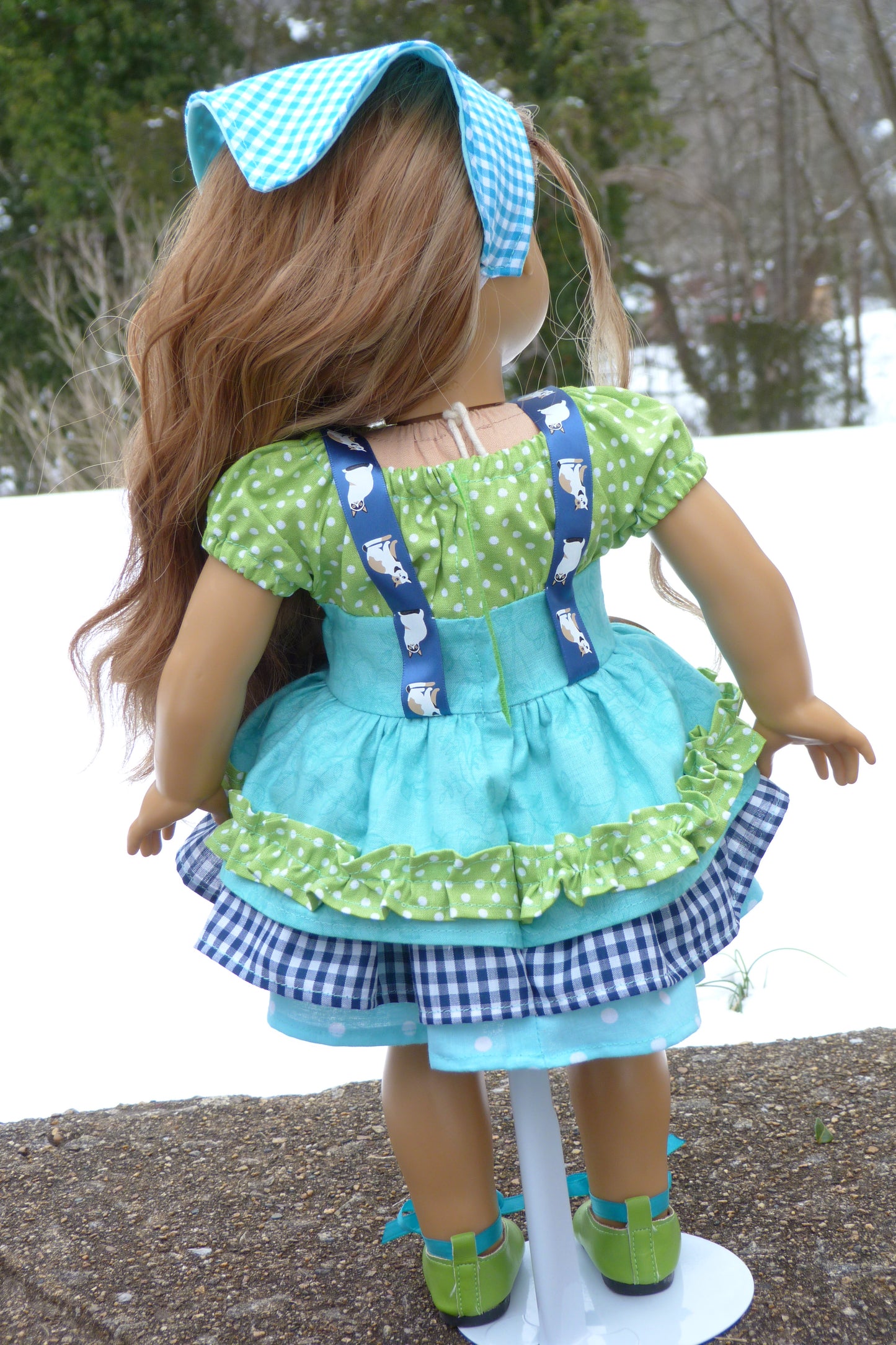 Country Cat Outfit for 18 Inch American Girl Doll