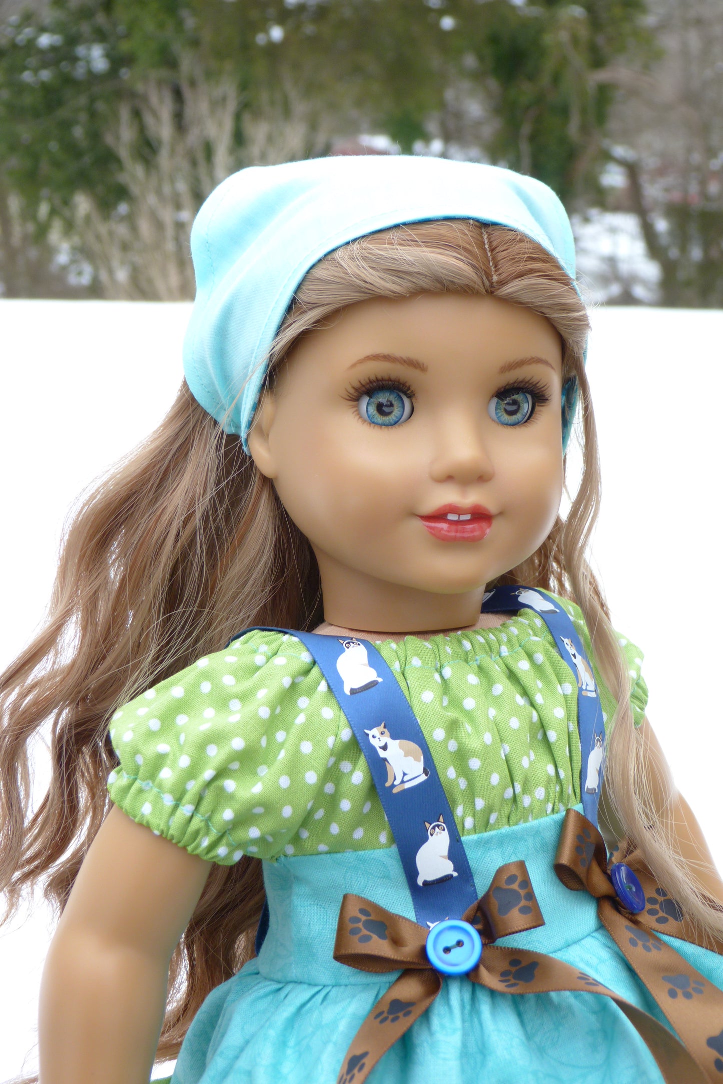 Country Cat Outfit for 18 Inch American Girl Doll