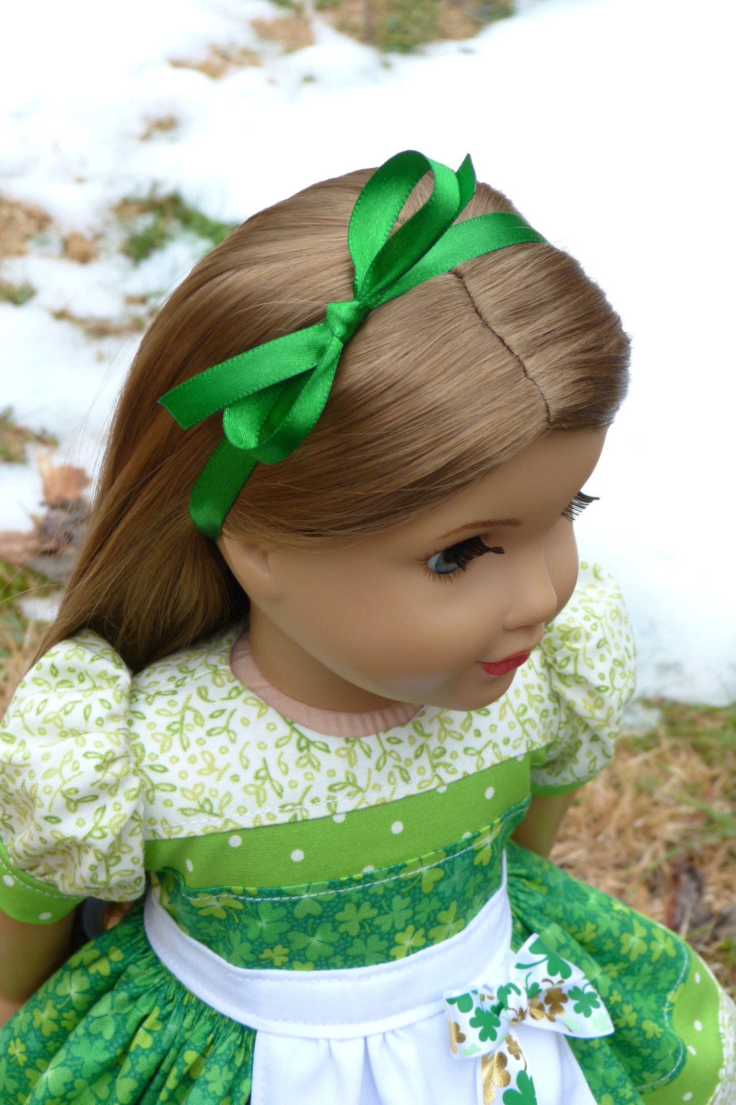 Irish Shamrock Outfit for 18 Inch American Girl Doll