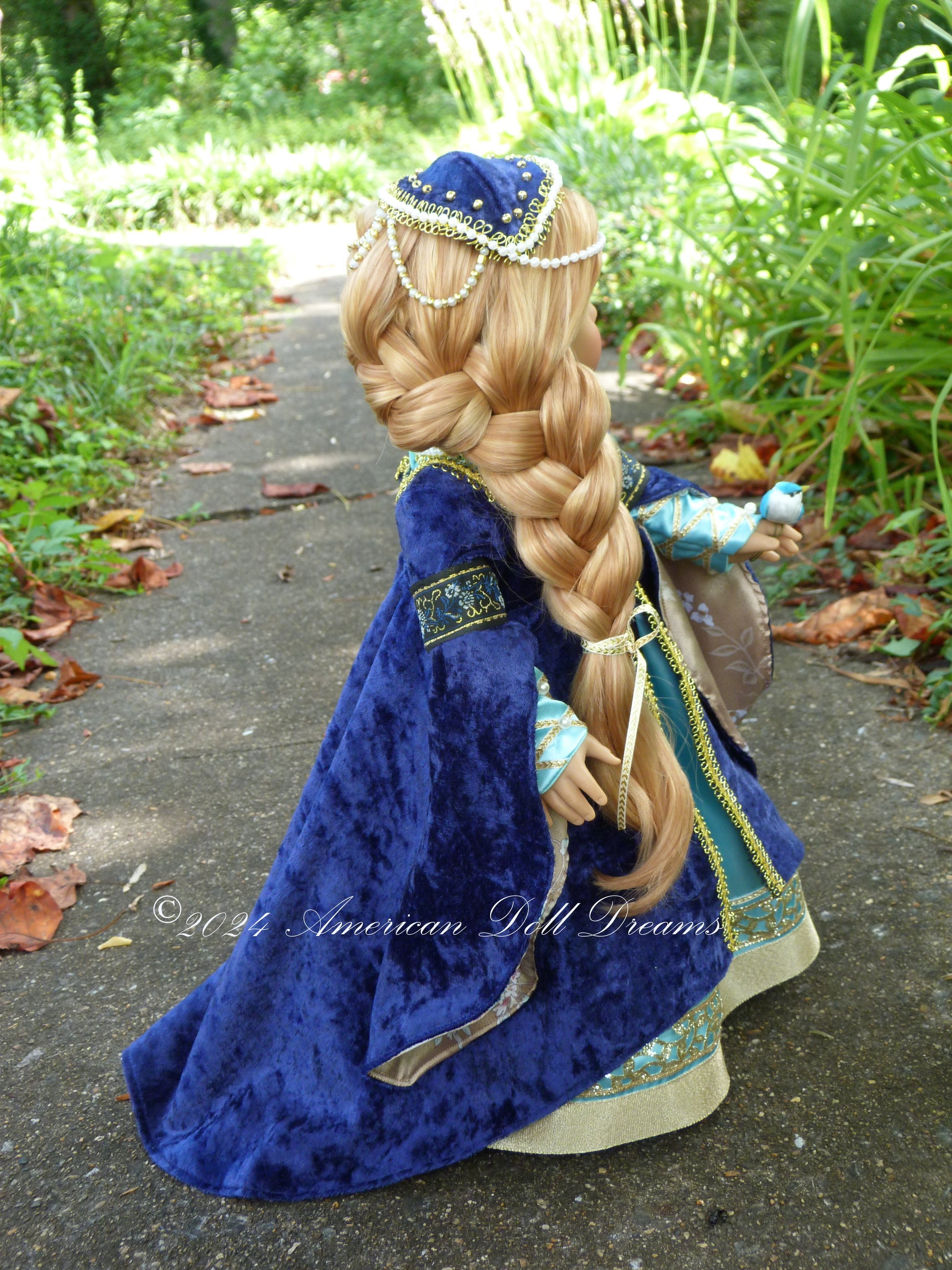 OOAK American Girl 18 Inch Doll Custom Medieval Princess Rapunzel American Doll Dreams OOAK American Girl 18 Inch Doll Custom Medieval Princess Rapunzel American Doll Dreams