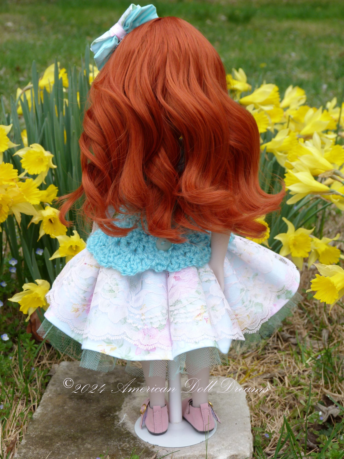 Rosey OOAK Ruby Red Fashion Friends 14.5 Inch Doll Repainted Camellia