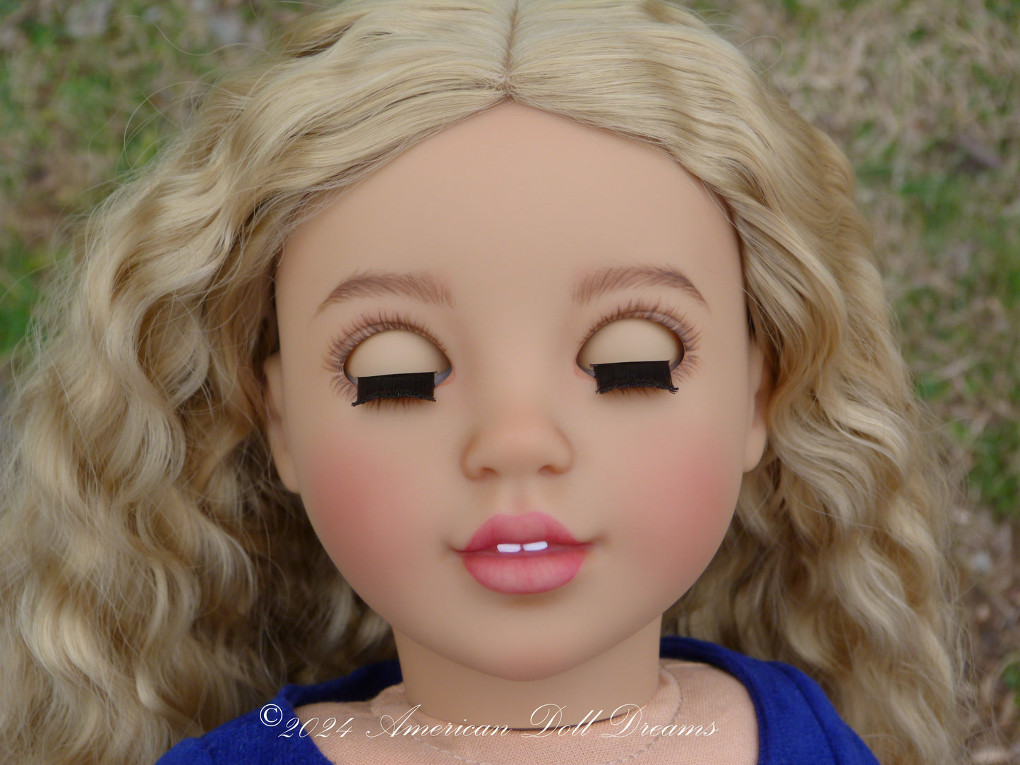 OOAK Medieval Princess American Girl 18 Inch Doll Hand Painted Eyes Custom Hair Corinne Repaint