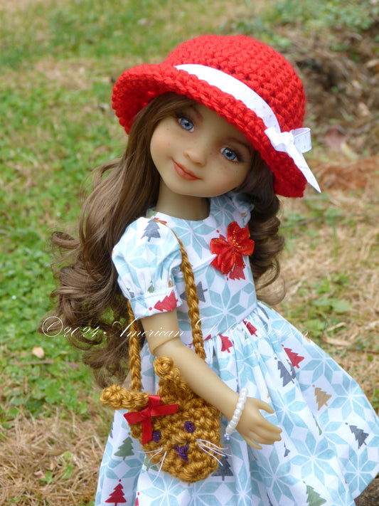 OOAK Red Fashion Friends 14.5 Inch Doll Custom Bella Repaint - Skye