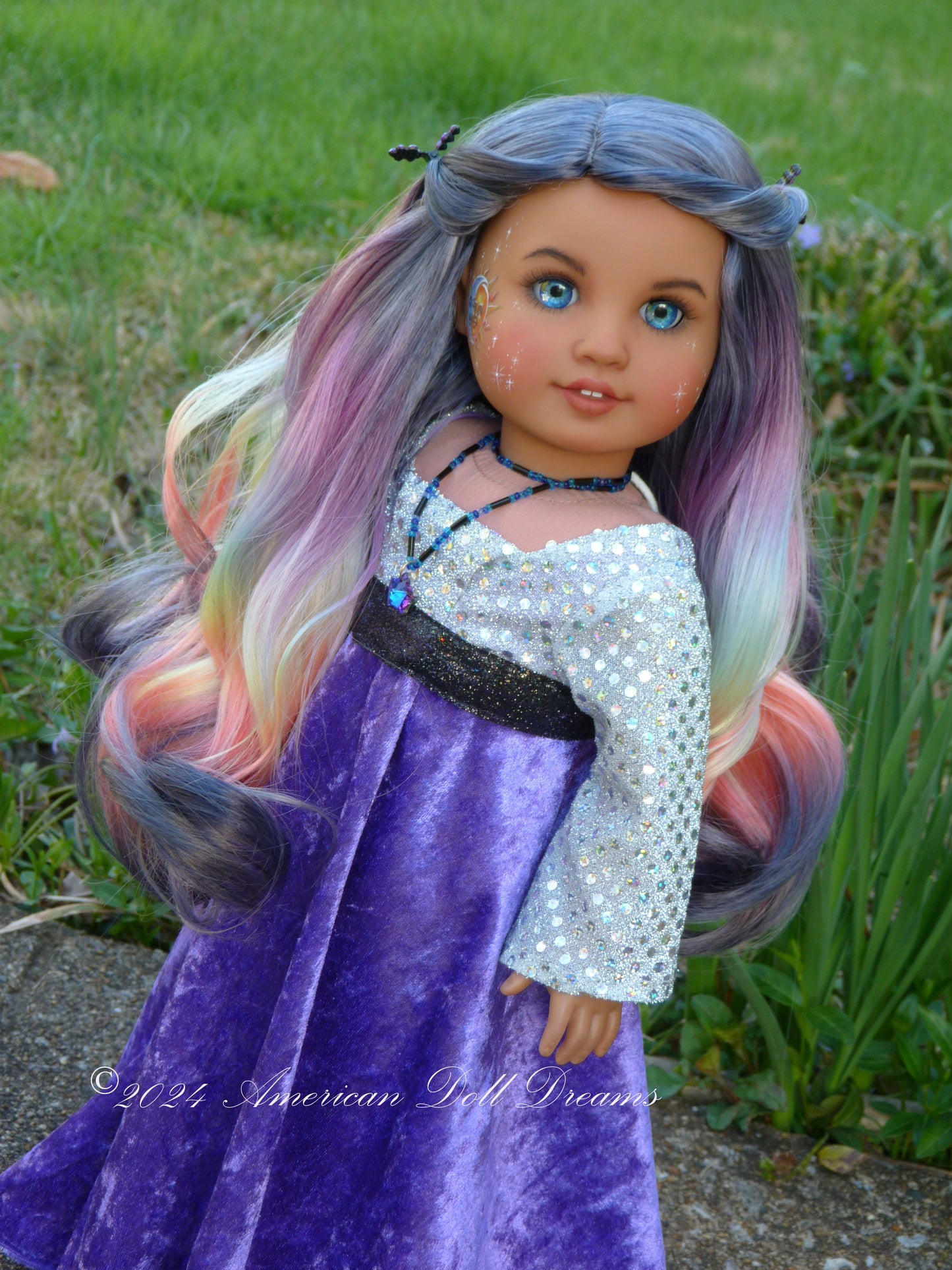 OOAK American Girl Custom 2024 Solar Eclipse Doll Solara