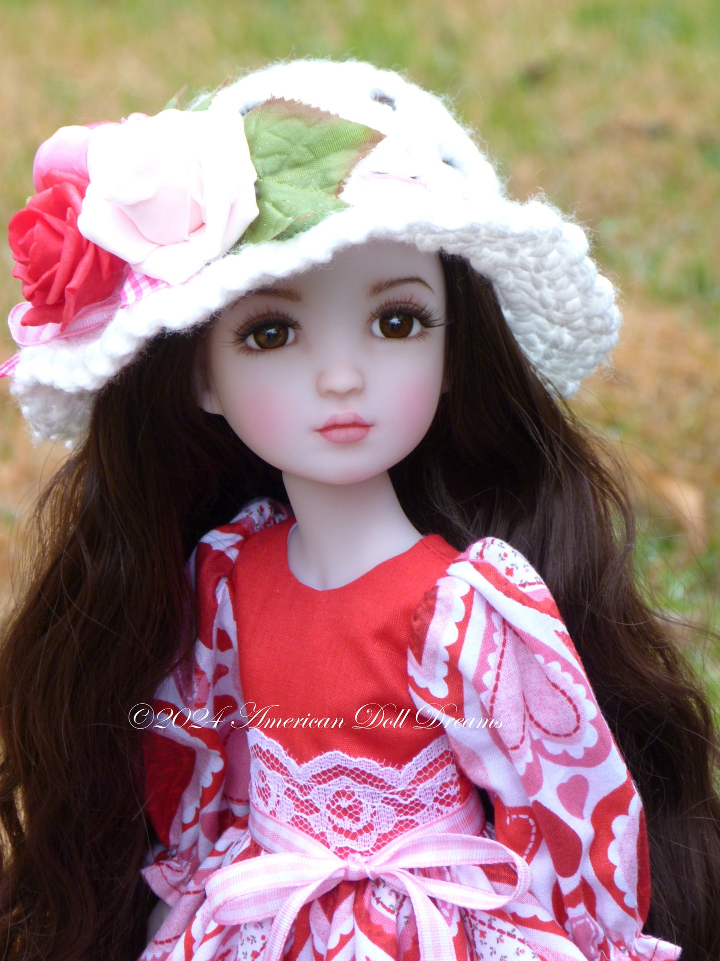 OOAK Snow Custom Ruby Red Fashion Friends 14.5 Inch Doll Repainted