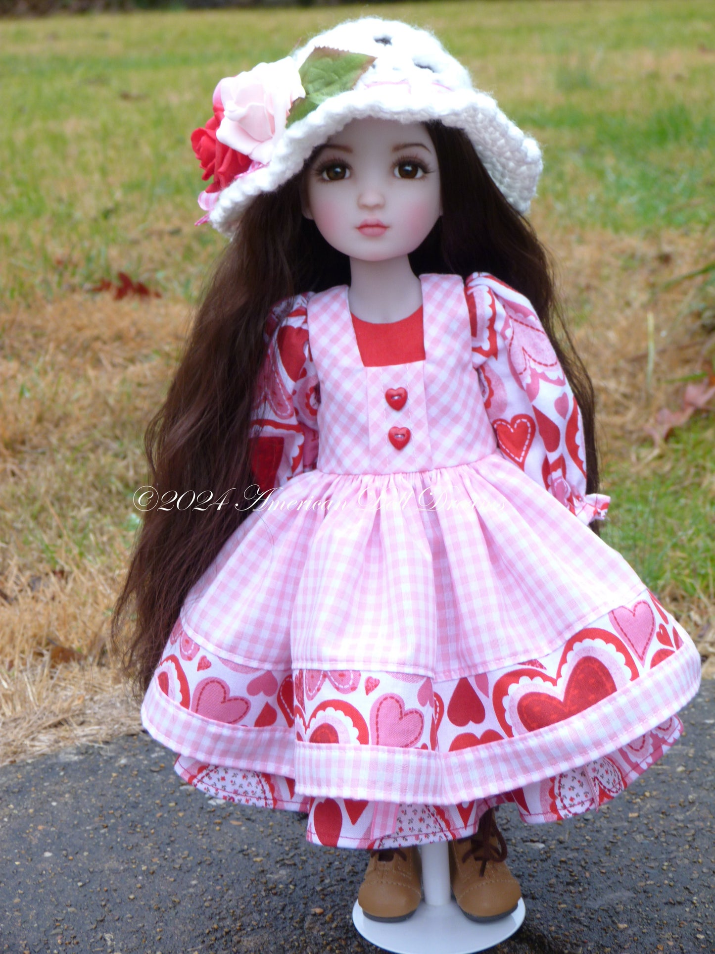 OOAK Snow Custom Ruby Red Fashion Friends 14.5 Inch Doll Repainted