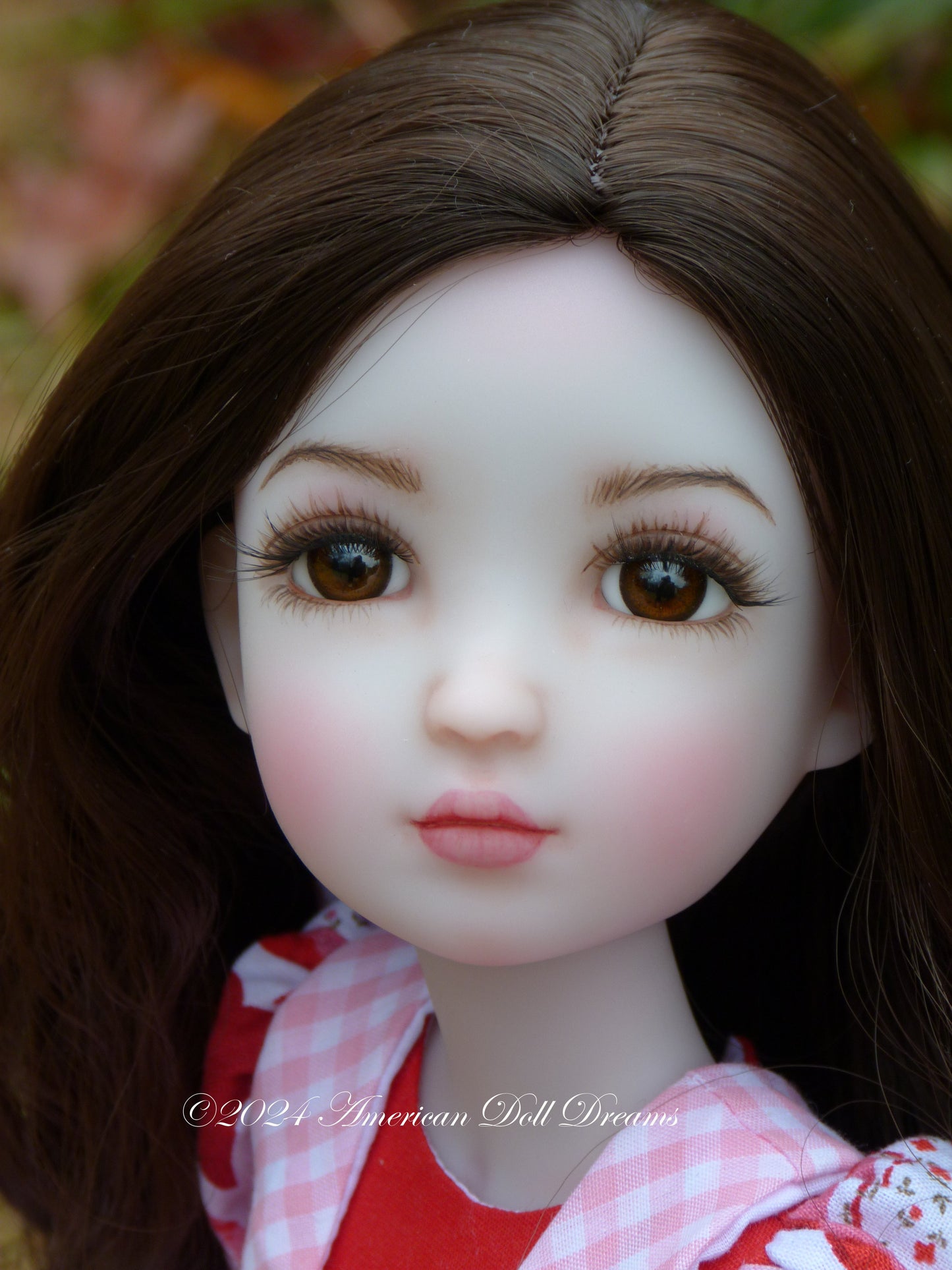 OOAK Snow Custom Ruby Red Fashion Friends 14.5 Inch Doll Repainted