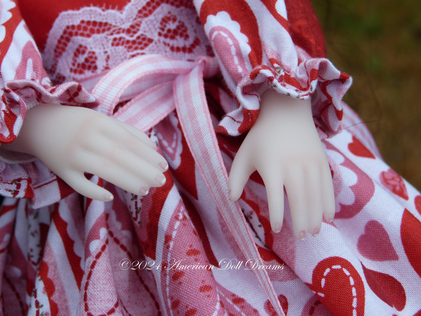 OOAK Snow Custom Ruby Red Fashion Friends 14.5 Inch Doll Repainted