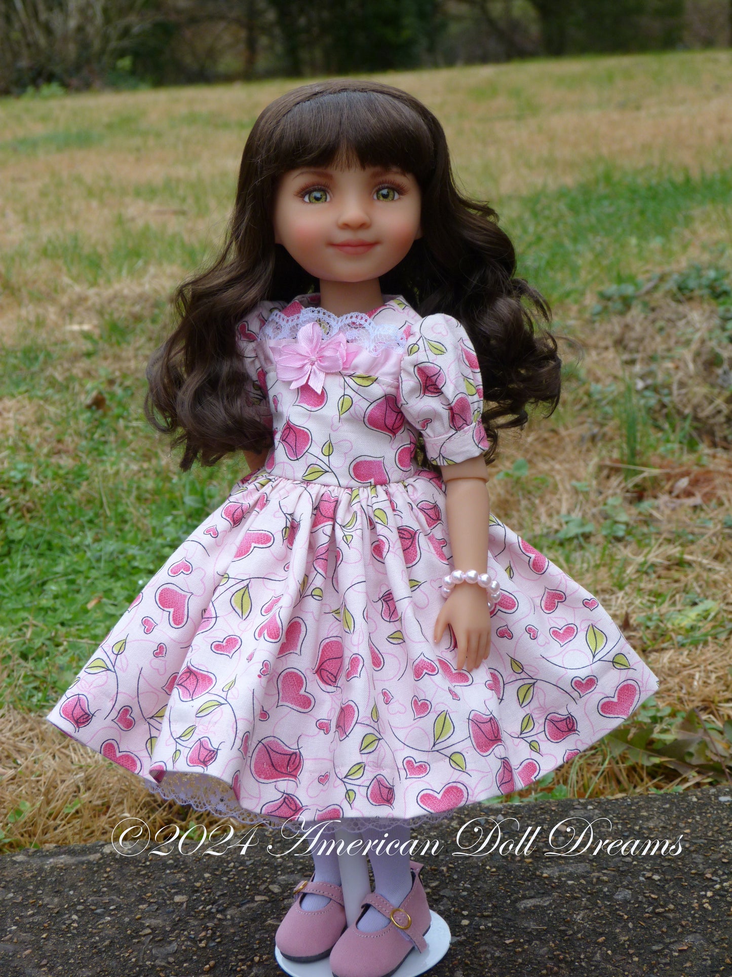 OOAK Ruby Red Fashion Friends 14.5 Inch Doll Freida Repaint - Valerie
