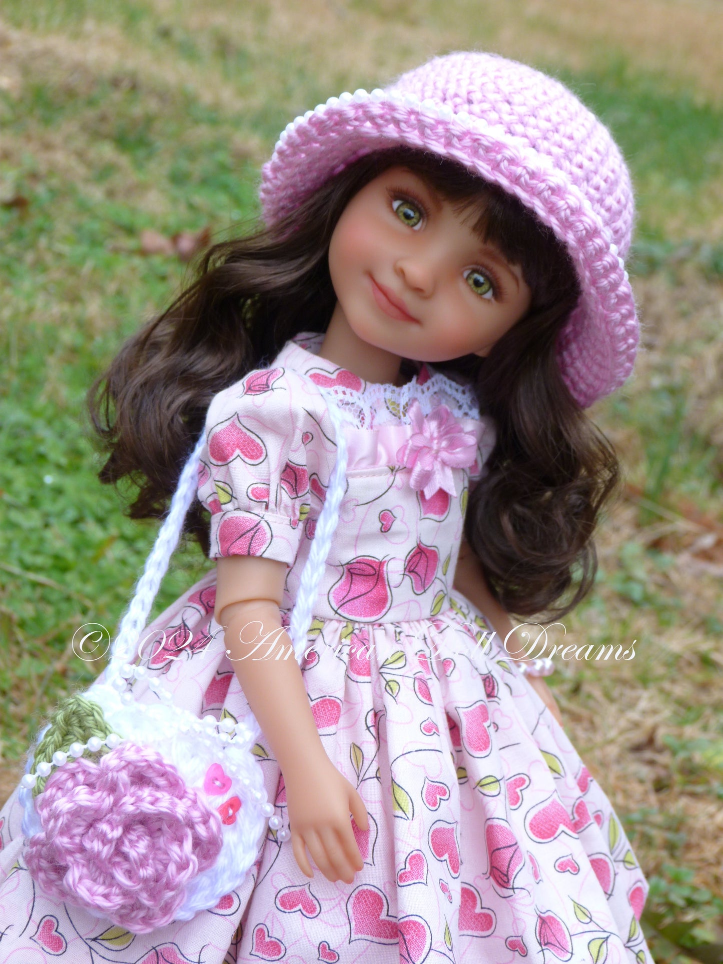 OOAK Ruby Red Fashion Friends 14.5 Inch Doll Freida Repaint - Valerie